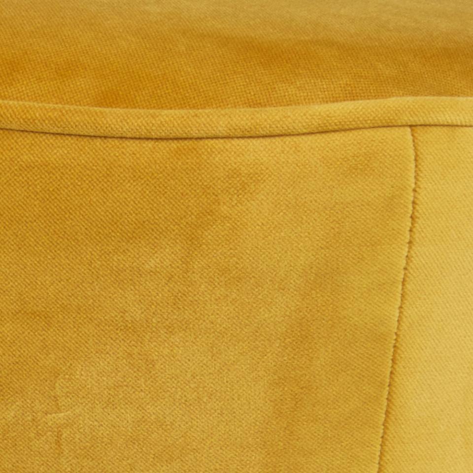 Canapea galbena din catifea 110 cm Sara - PARIS14A.RO