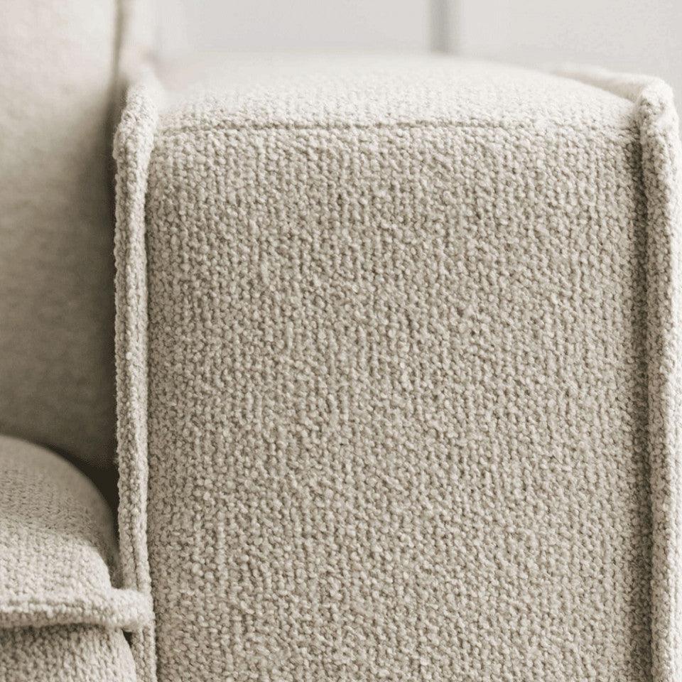 Canapea gri deschis din lana 250 cm Noora Qual Bolia - PARIS14A.RO