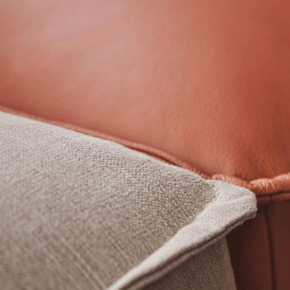 Canapea ivorie din textil 250 cm Noora Ascot Bolia - PARIS14A.RO