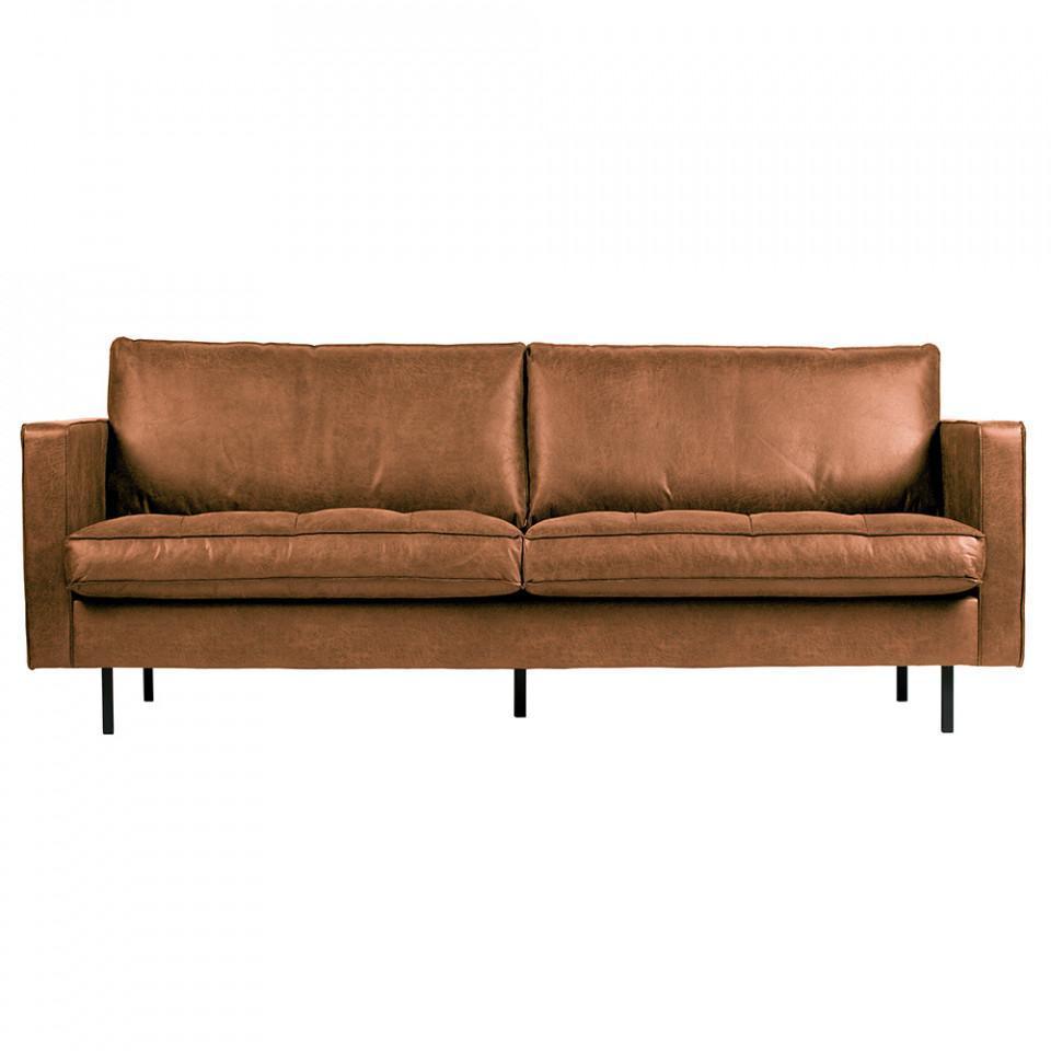 Canapea maro din piele 230 cm Rodeo Cognac Classic - PARIS14A.RO