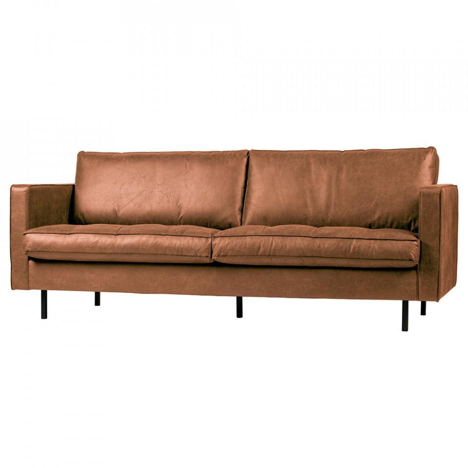 Canapea maro din piele 230 cm Rodeo Cognac Classic - PARIS14A.RO