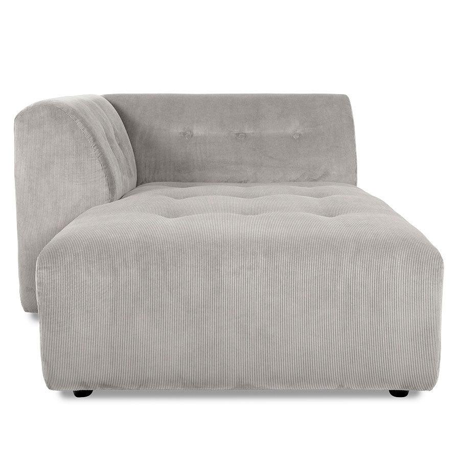 Canapea modulara crem din poliester 160 cm Vint Corduroy Left HK Living - PARIS14A.RO