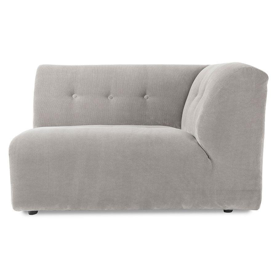 Canapea modulara crem din poliester pentru 1,5 persoane Vint Right Corduroy HK Living - PARIS14A.RO