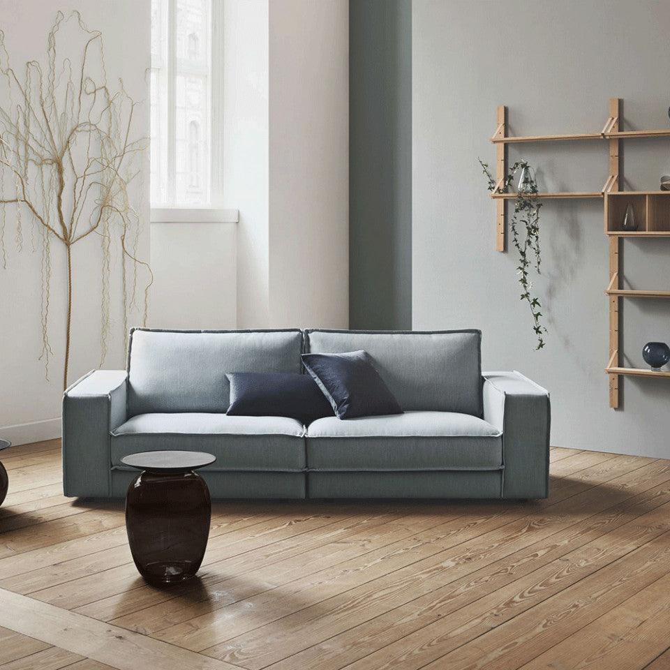 Canapea verde din poliester 250 cm Noora Linea Bolia - PARIS14A.RO