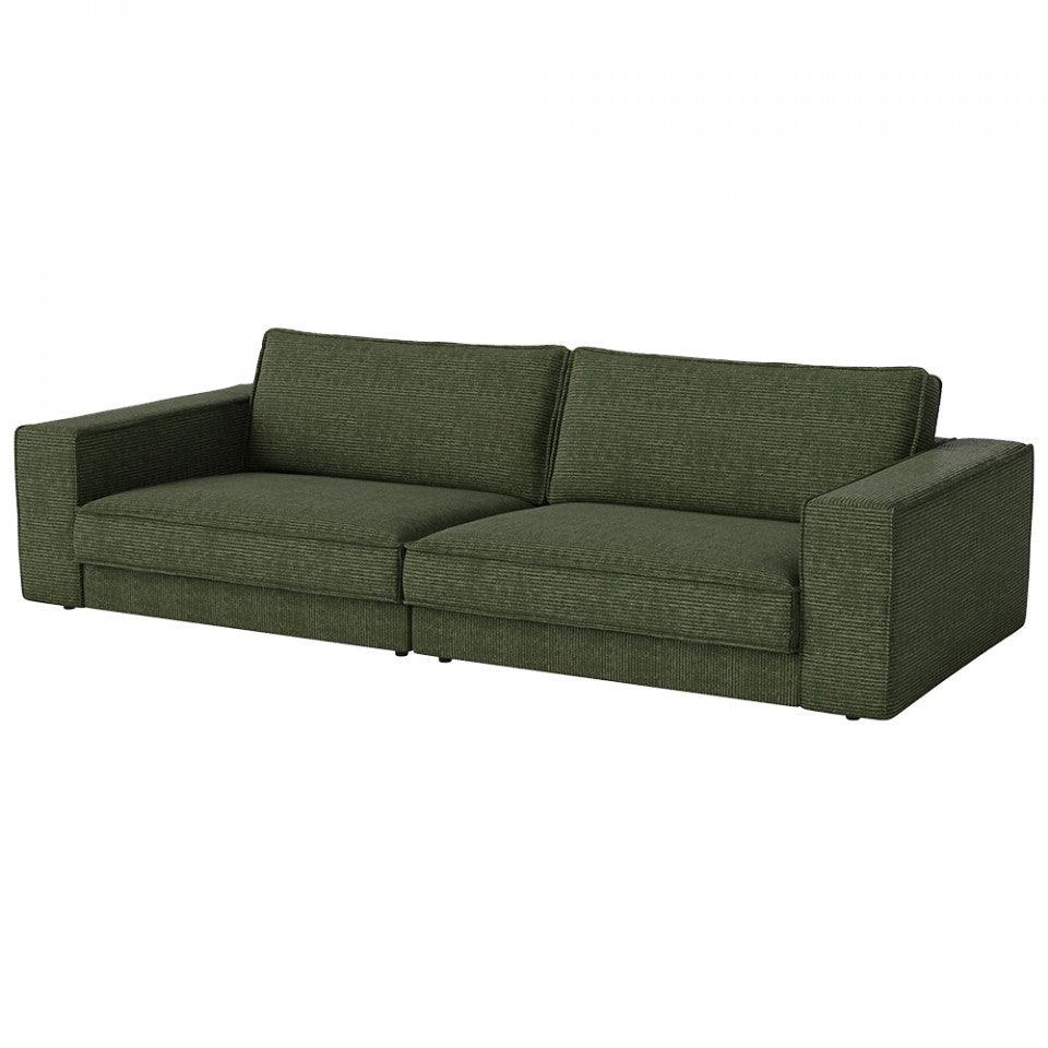 Canapea verde din textil 290 cm Noora Globa Bolia - PARIS14A.RO