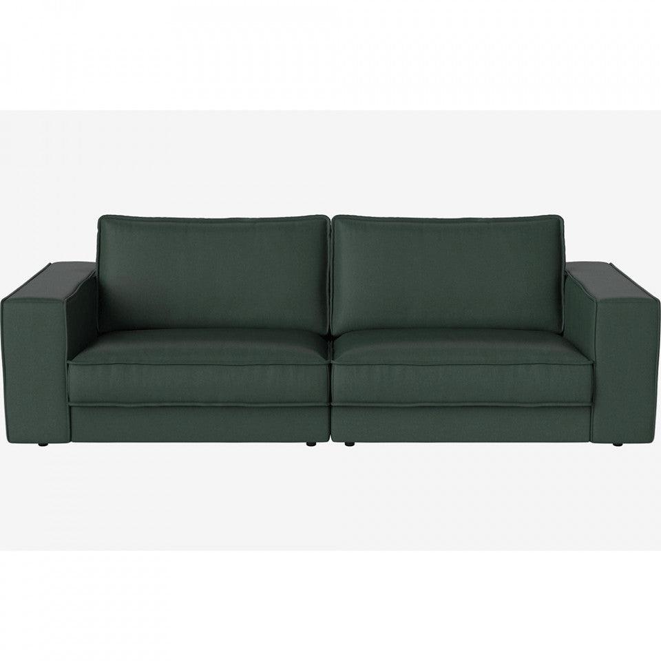 Canapea verde inchis din lana 250 cm Noora Gaja Bolia - PARIS14A.RO
