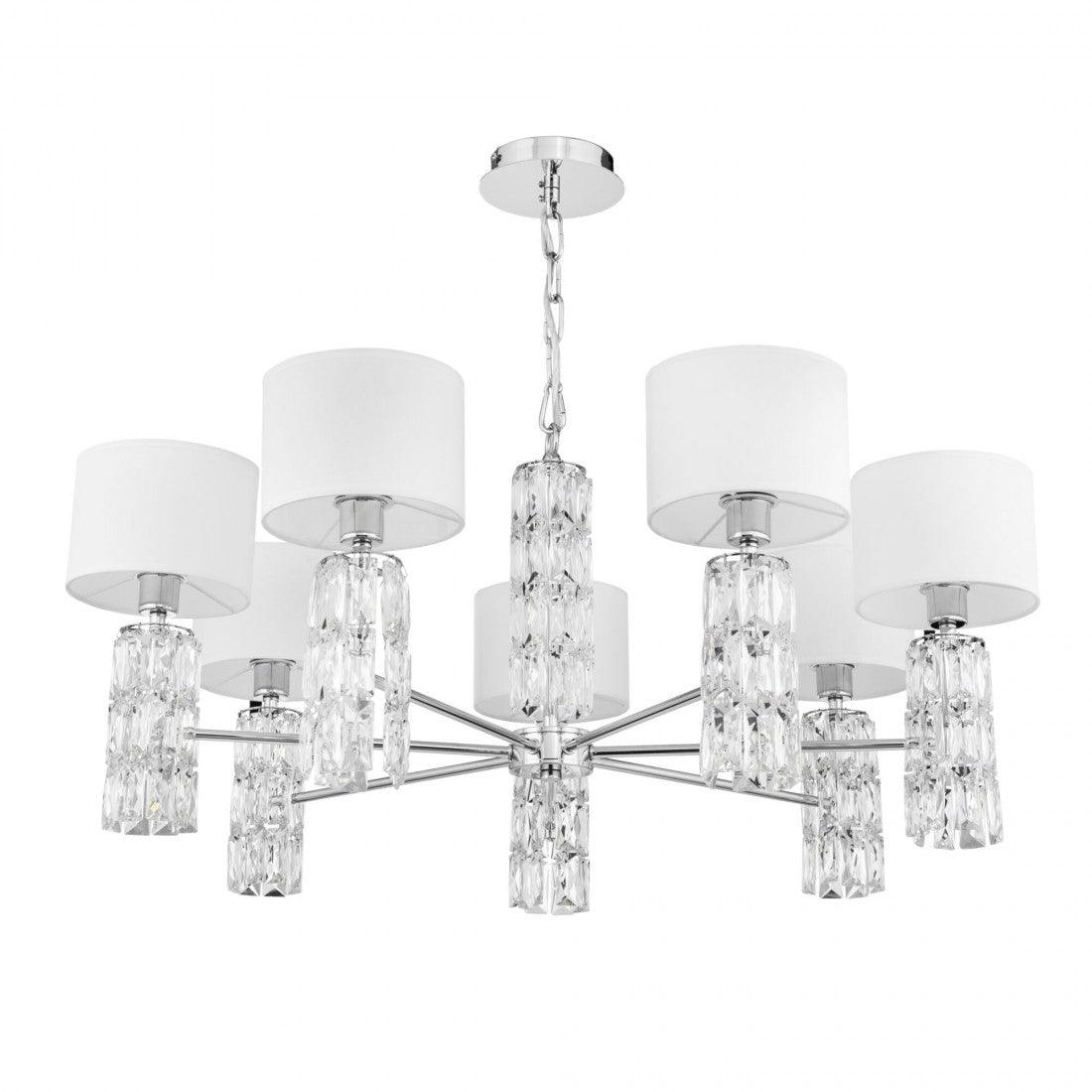 Candelabru crom/sticla 7XE14 Talento Maytoni DIA008PL-07CH - PARIS14A.RO