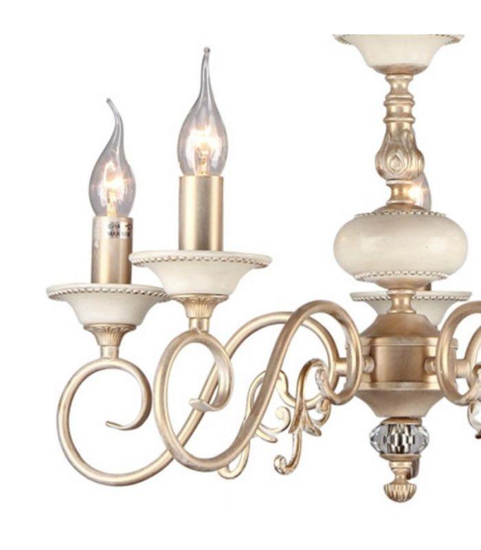 Candelabru Maytoni PERLA metal crem-auriu 5xE14 ARM337-05-R - PARIS14A.RO