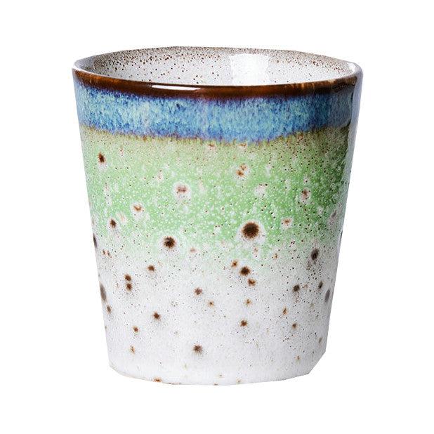 Ceasca multicolora din ceramica 8x8 cm Comet 70s HK Living - PARIS14A.RO