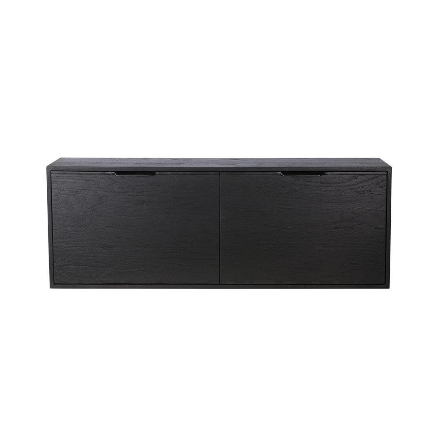 Comoda neagra din placaj si lemn de sungkai 100 cm Carla B HK Living - PARIS14A.RO