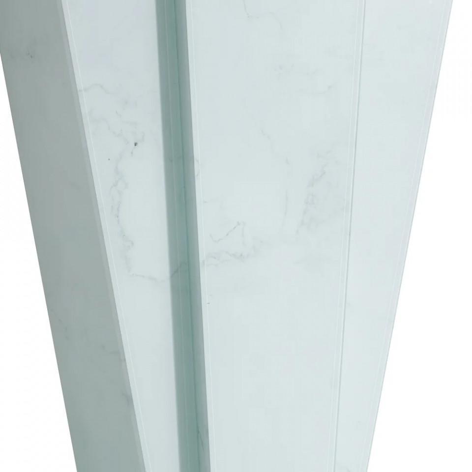 Consola alba din sticla si MDF 90 cm Monas - PARIS14A.RO