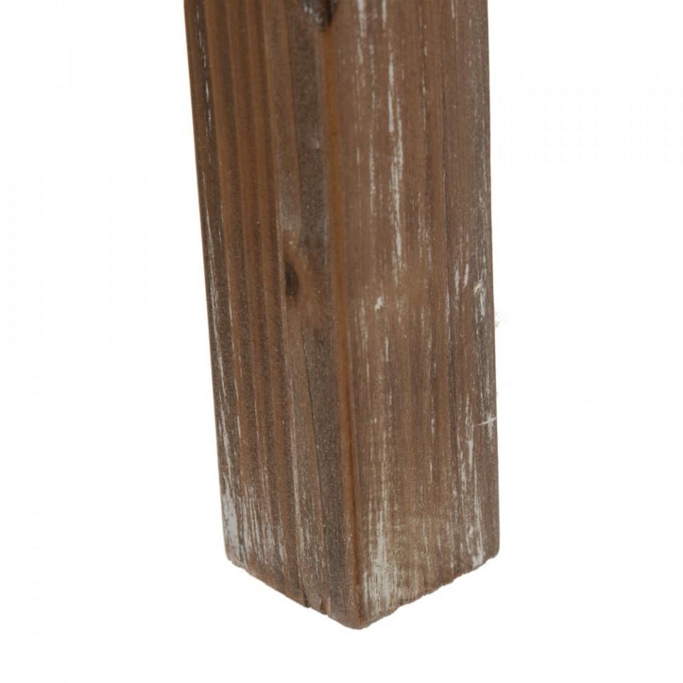 Consola alba/maro din lemn de pin si MDF 63 cm Sint - PARIS14A.RO