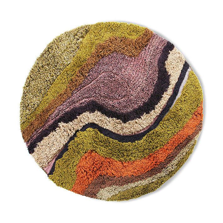 Covor multicolor din lana si bumbac 150 cm Gerard HK Living - PARIS14A.RO