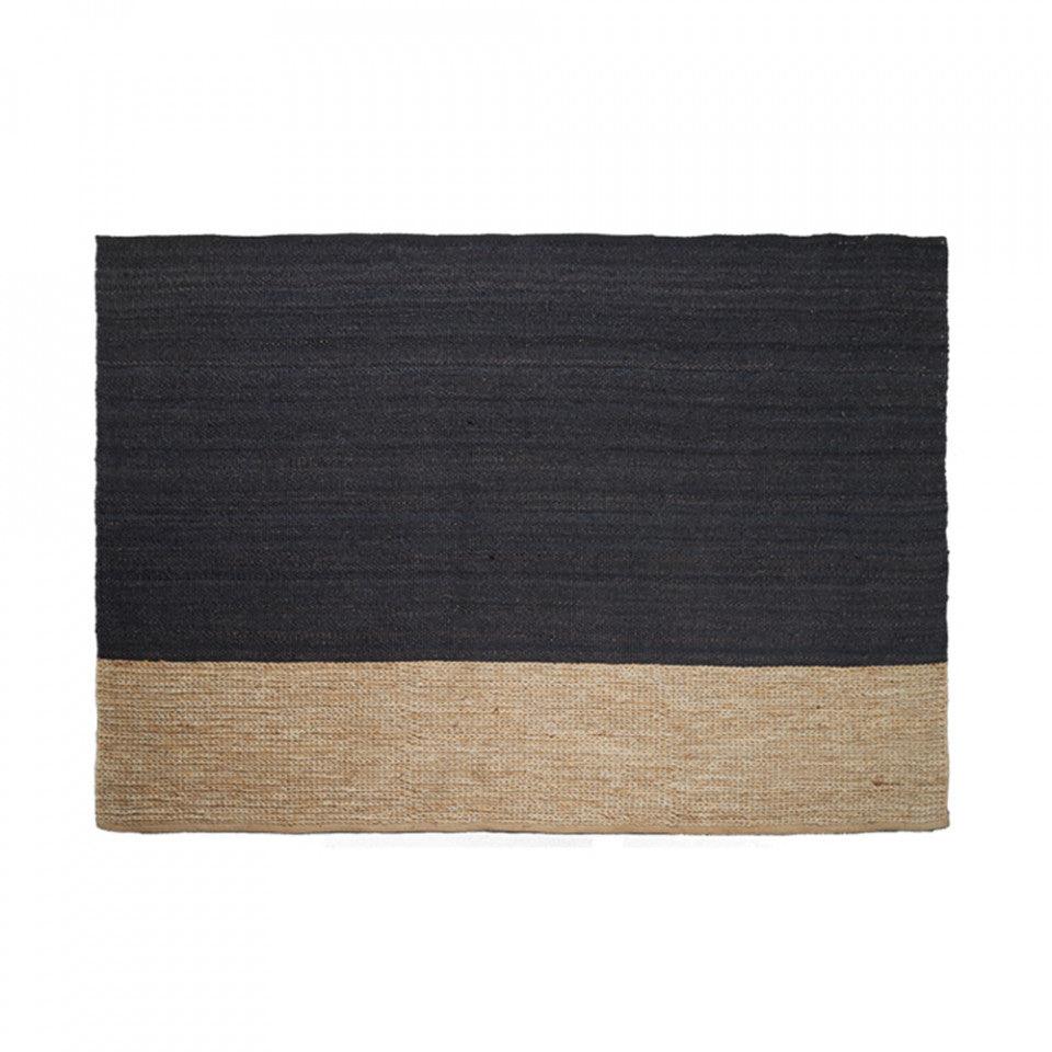 Covor negru/maro din iuta 170x240 cm Mosia LifeStyle Home Collection - PARIS14A.RO