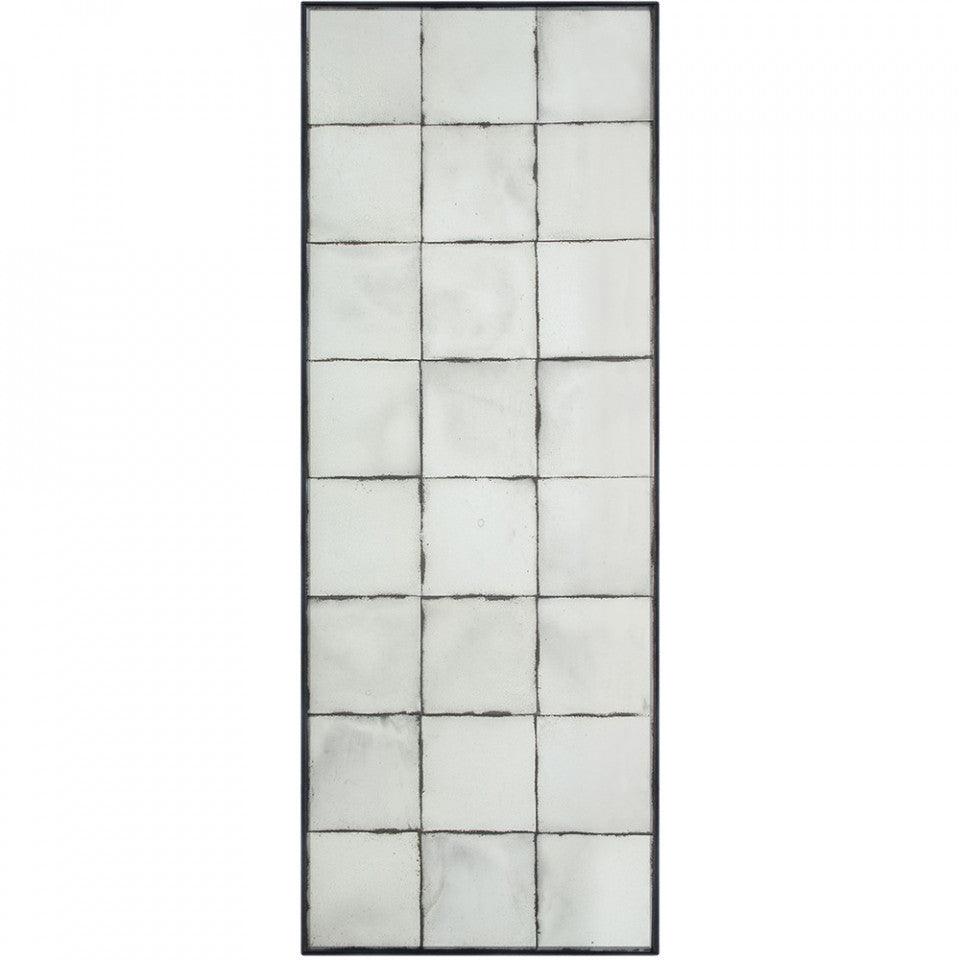 Decoratiune de perete cu oglinda neagra din sticla si MDF 91x245 cm Ballroom Versmissen - PARIS14A.RO
