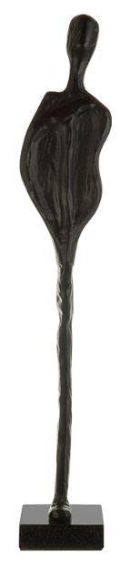 Decoratiune maro/neagra din aluminiu si marmura 60 cm Human LifeStyle Home Collection - PARIS14A.RO