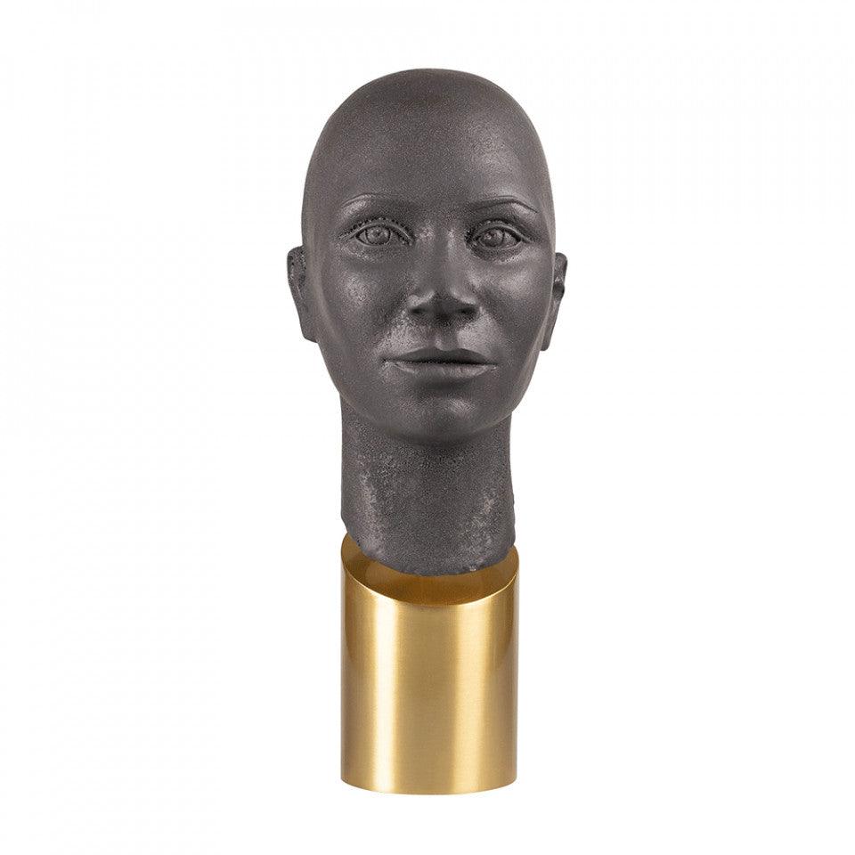 Decoratiune maro/aurie din ceramica si alama 41 cm Conca Versmissen - PARIS14A.RO