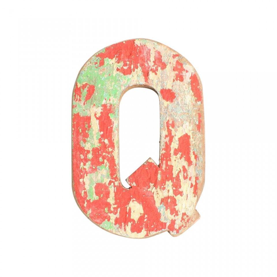 Decoratiune multicolora din lemn 18 cm Q Raw Materials - PARIS14A.RO