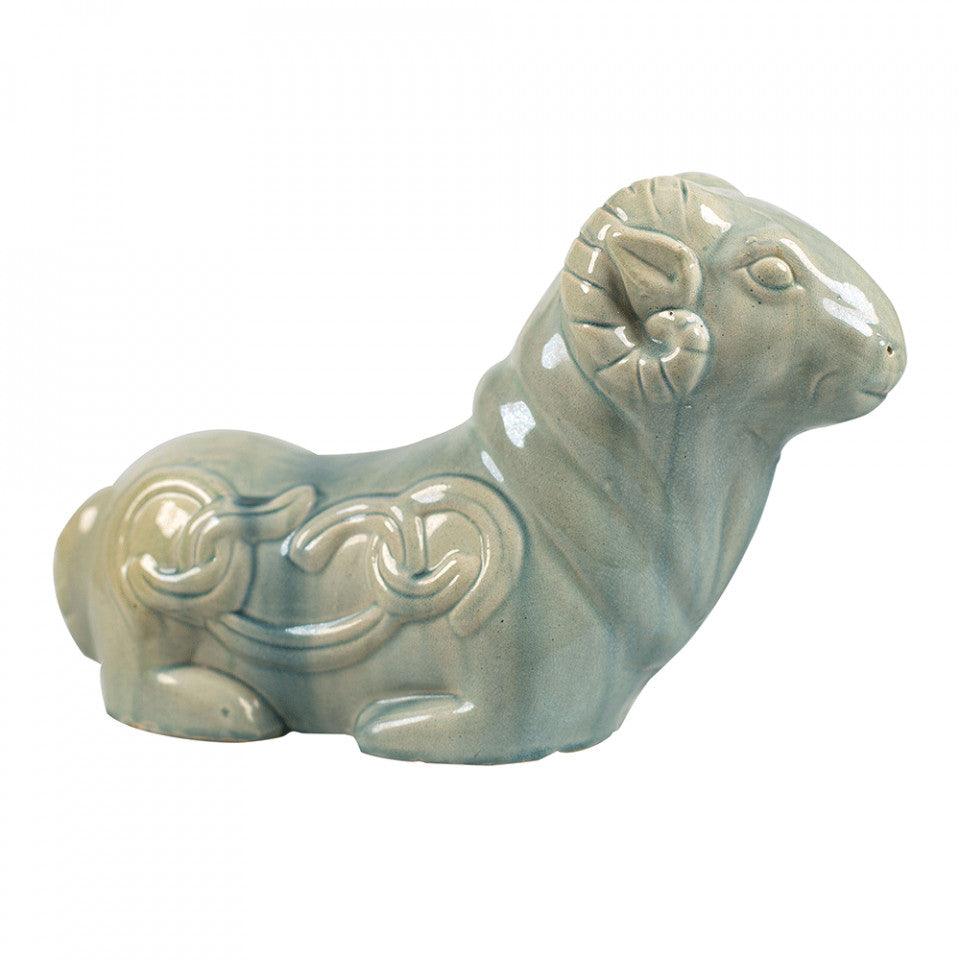 Decoratiune verde din ceramica 20 cm Ram Versmissen - PARIS14A.RO