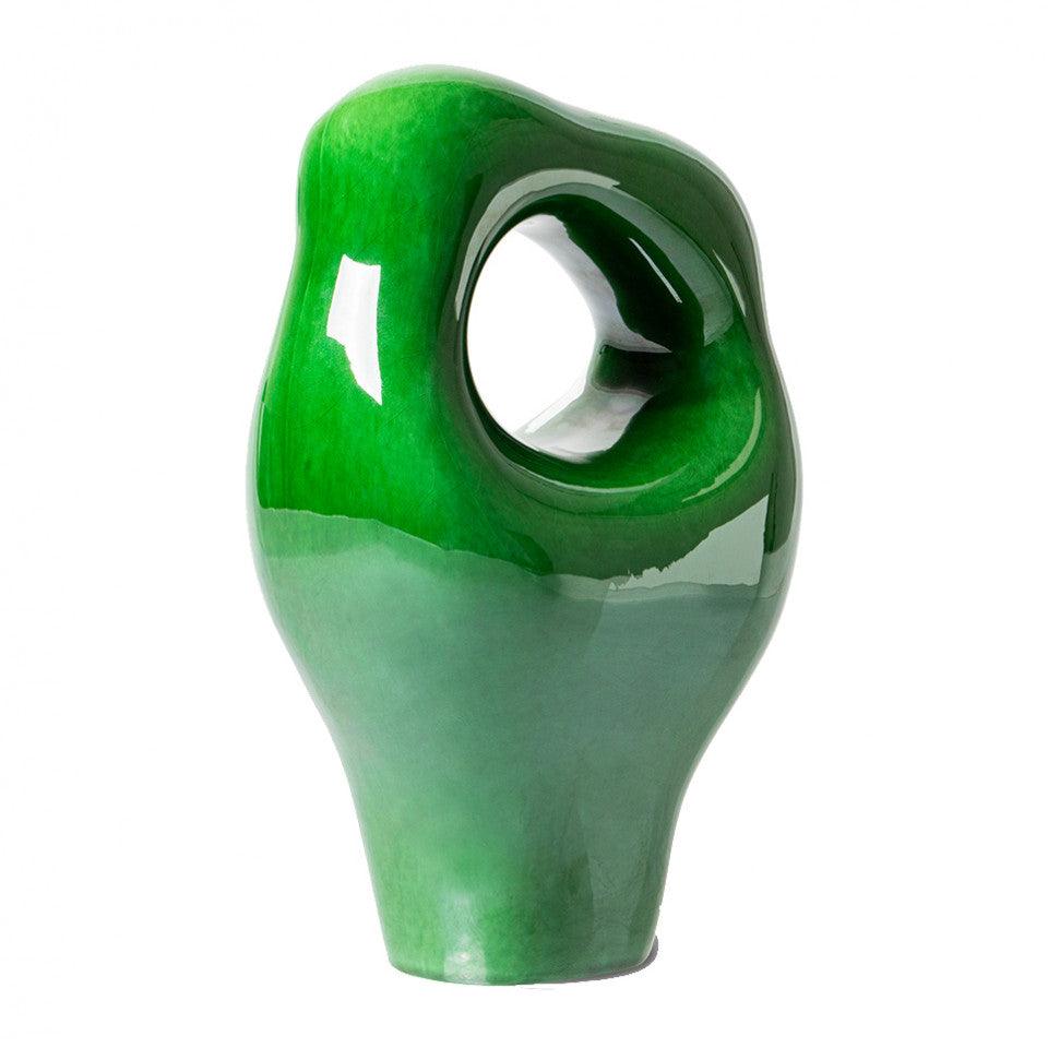 Decoratiune verde din ceramica 29 cm Sculpture HK Living - PARIS14A.RO