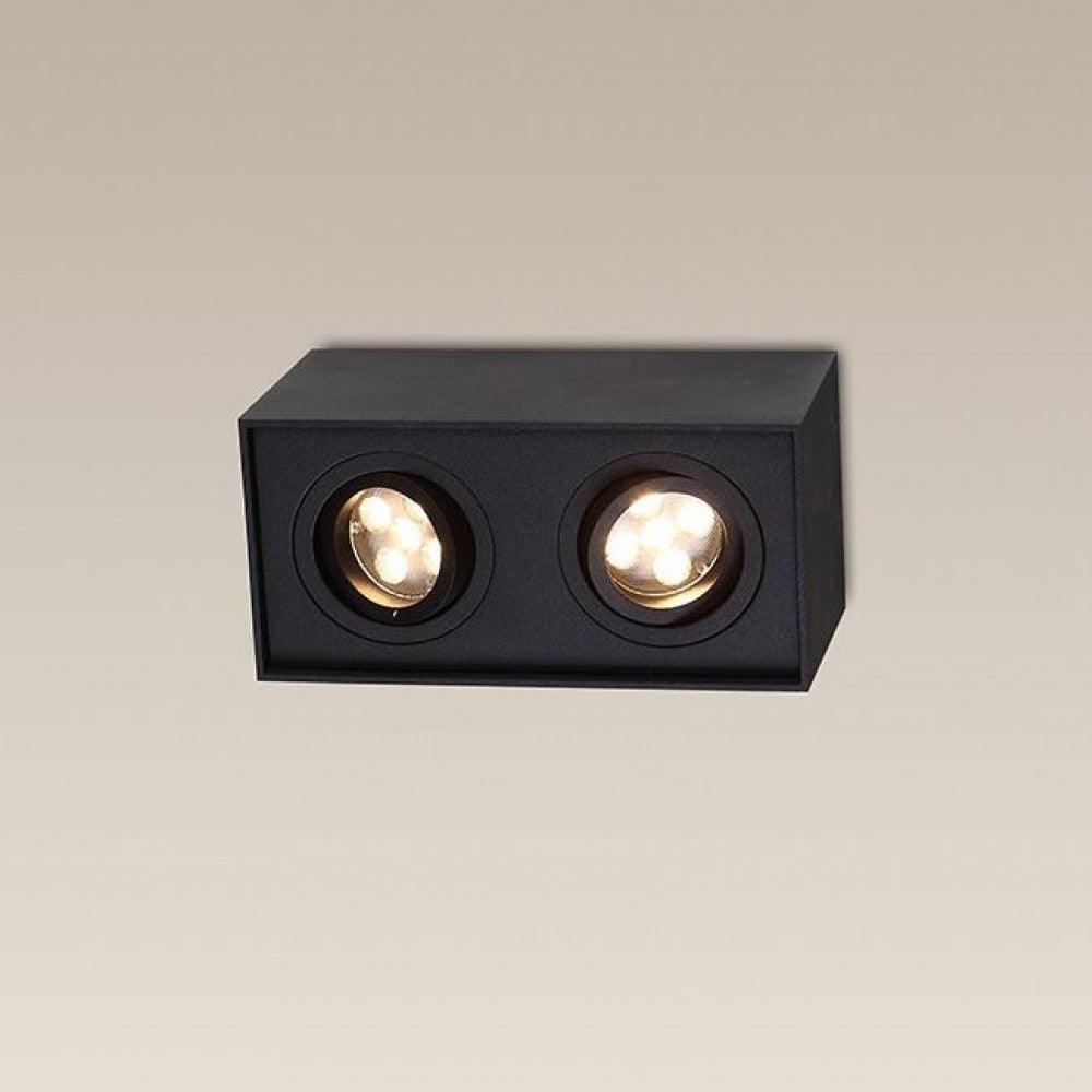Downlight BASIC PATRAT Culoare neagra MAXLIGHT C0089 - PARIS14A.RO