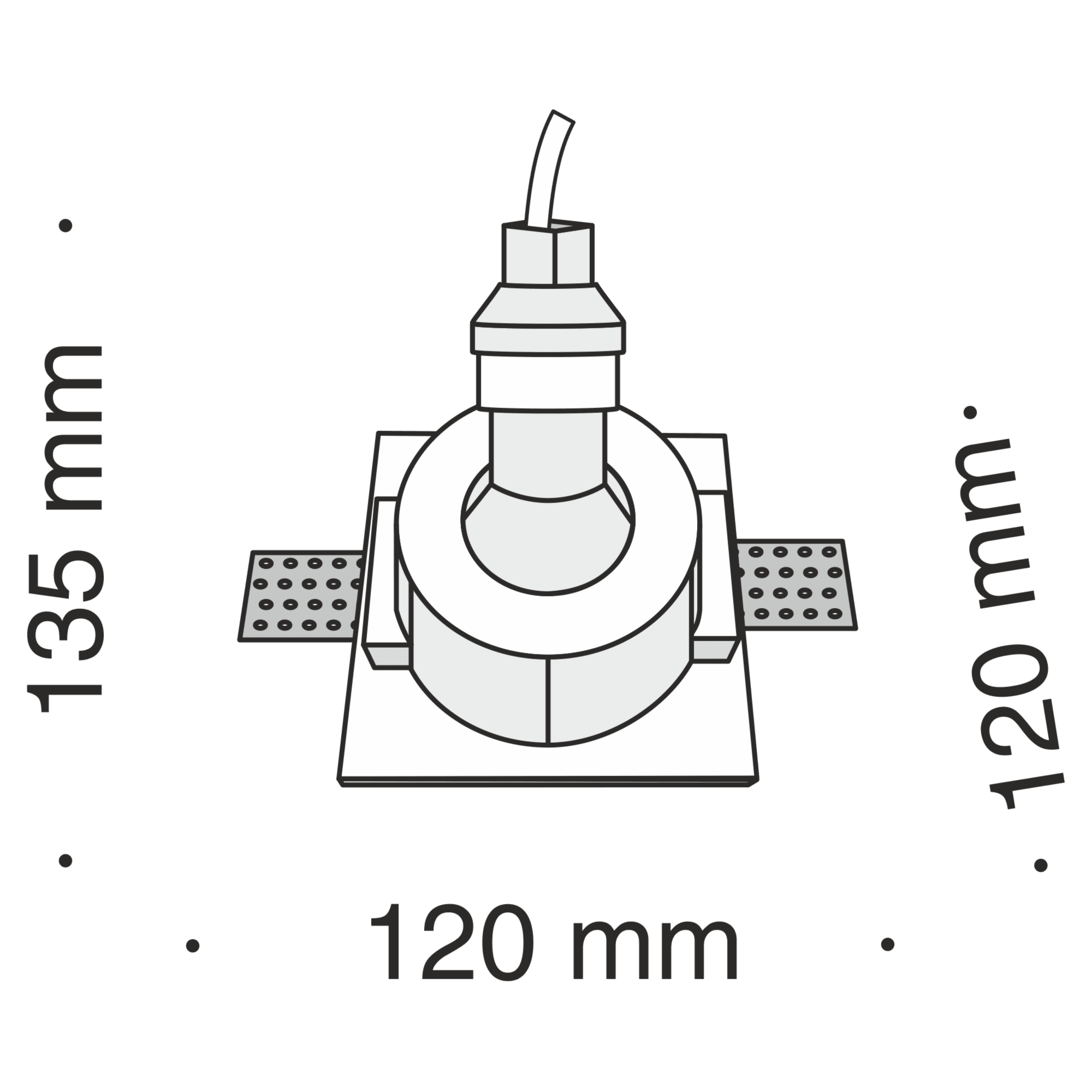 Downlight Gyps Modern Maytoni Technical DL001-1-01-W - PARIS14A.RO