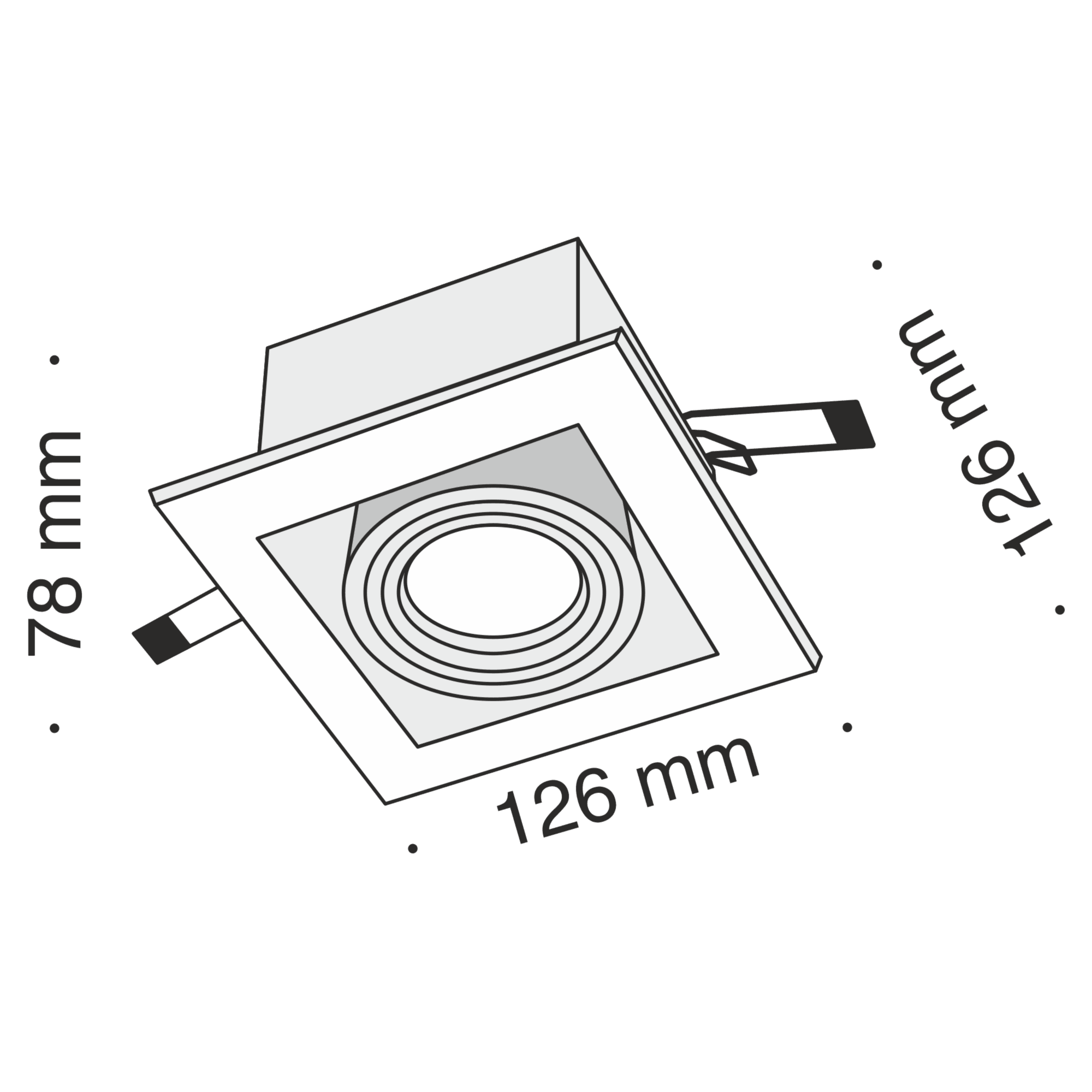 Downlight Metal Modern Maytoni Technical DL008-2-01-W - PARIS14A.RO