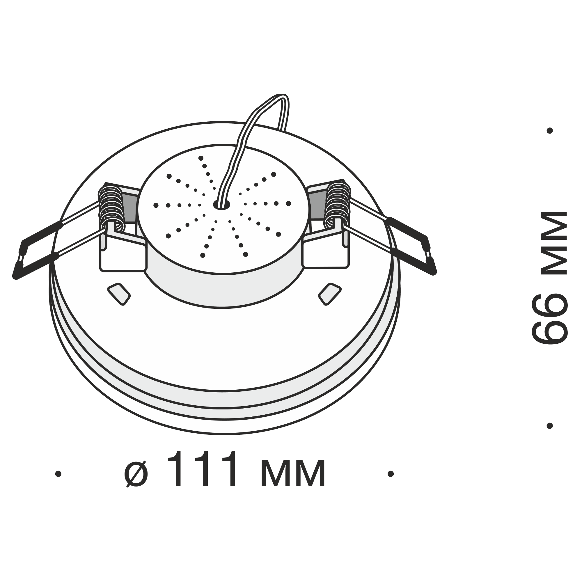 Downlight Plastic Maytoni Technical DL297-6-6W-W - PARIS14A.RO