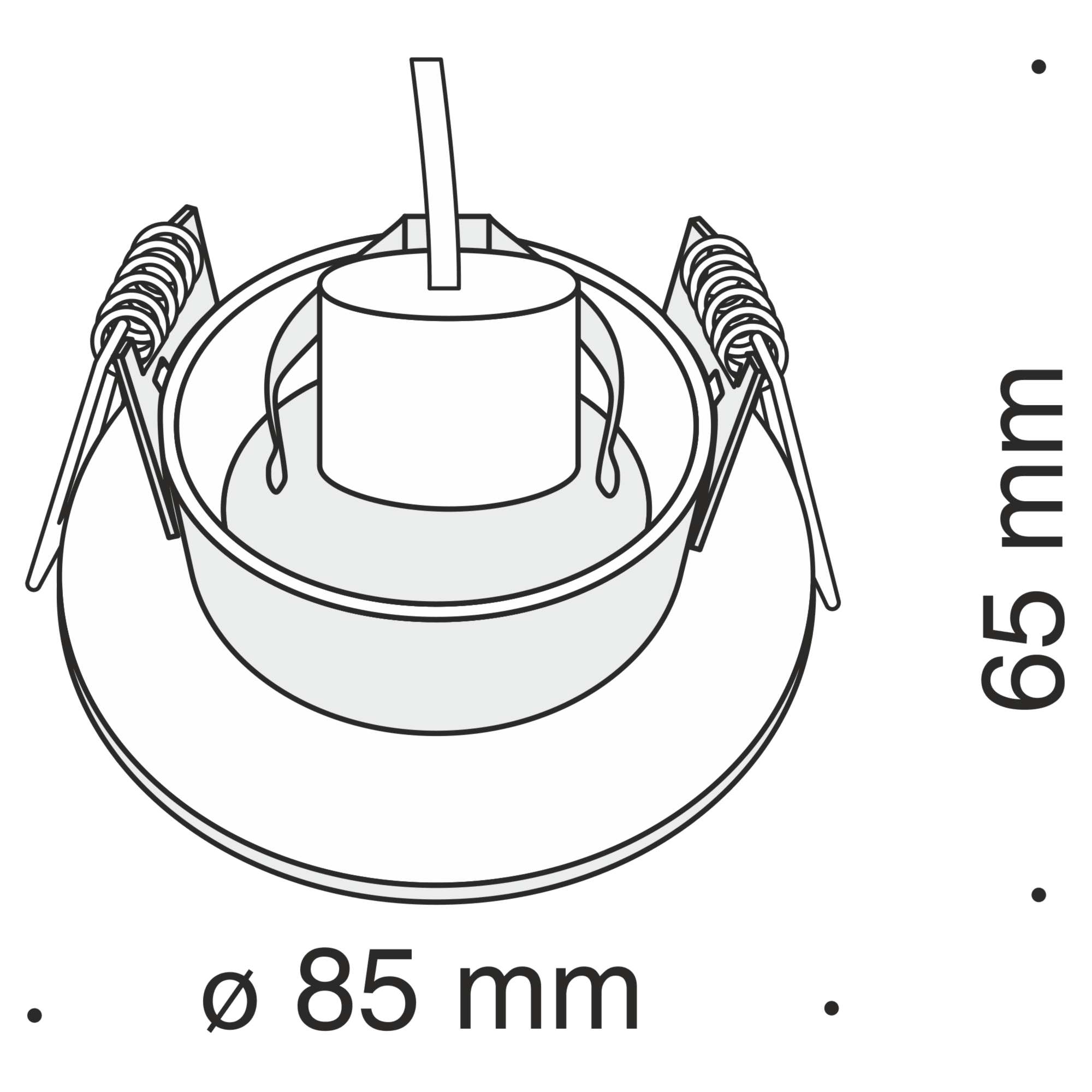 Downlight Slim Maytoni Technical DL027-2-01B - PARIS14A.RO