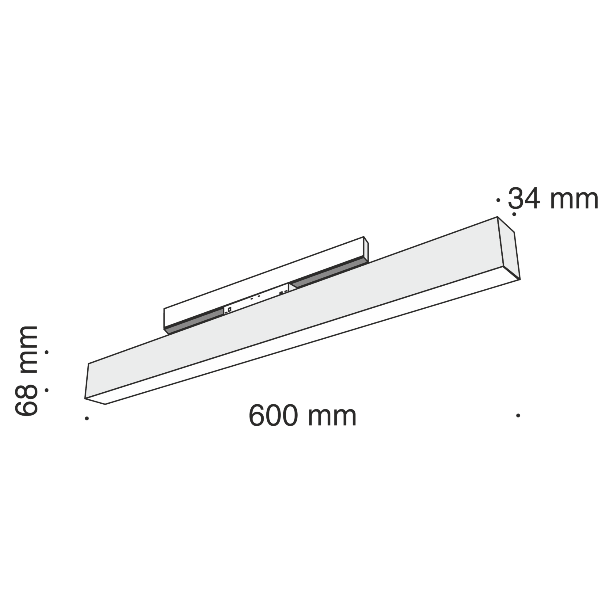 Downlight/ Spot pentru sina BASIS Maytoni Technical TR012-2-20W3K-B - PARIS14A.RO