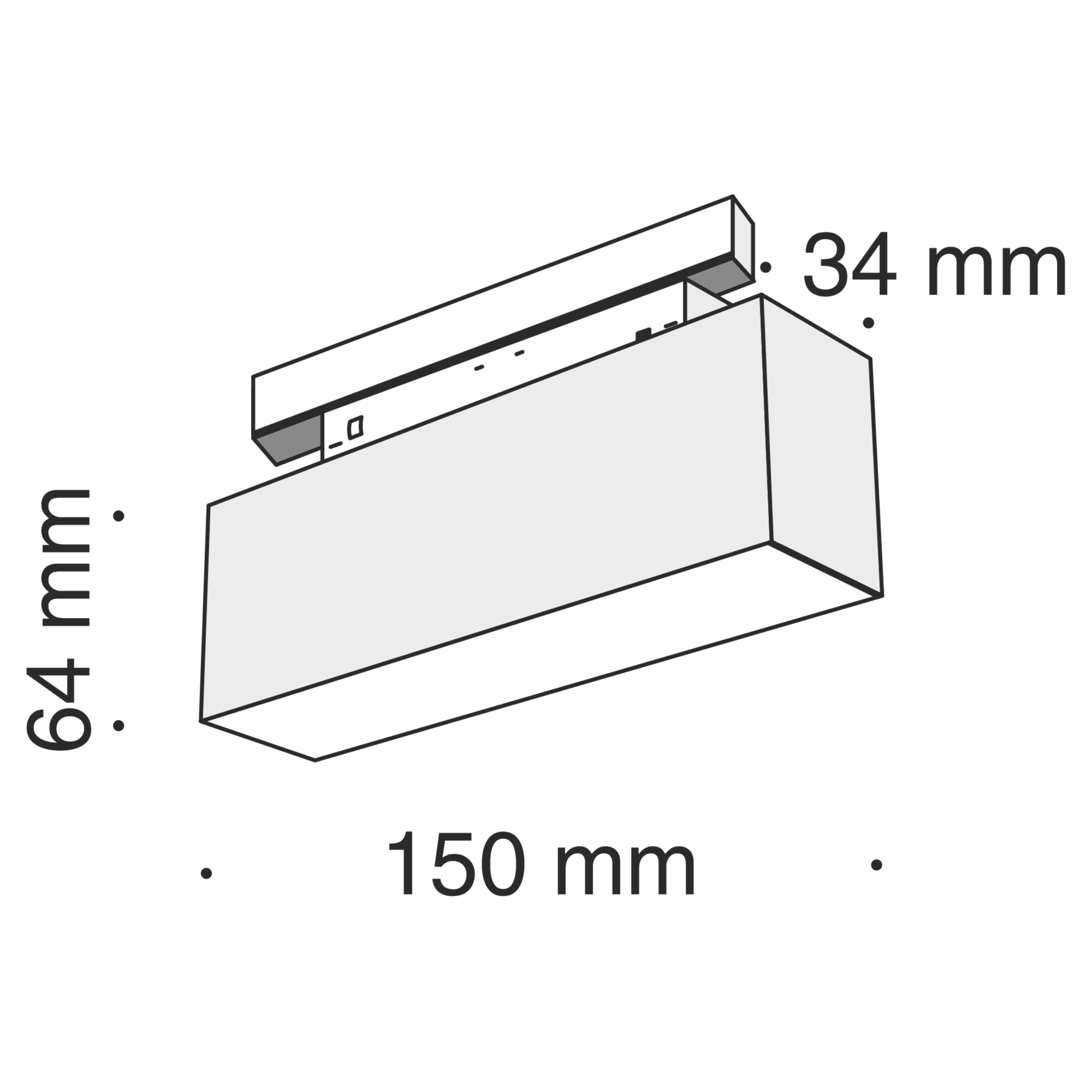 Downlight/ Spot pentru sina BASIS Maytoni Technical TR012-2-7W3K-B - PARIS14A.RO