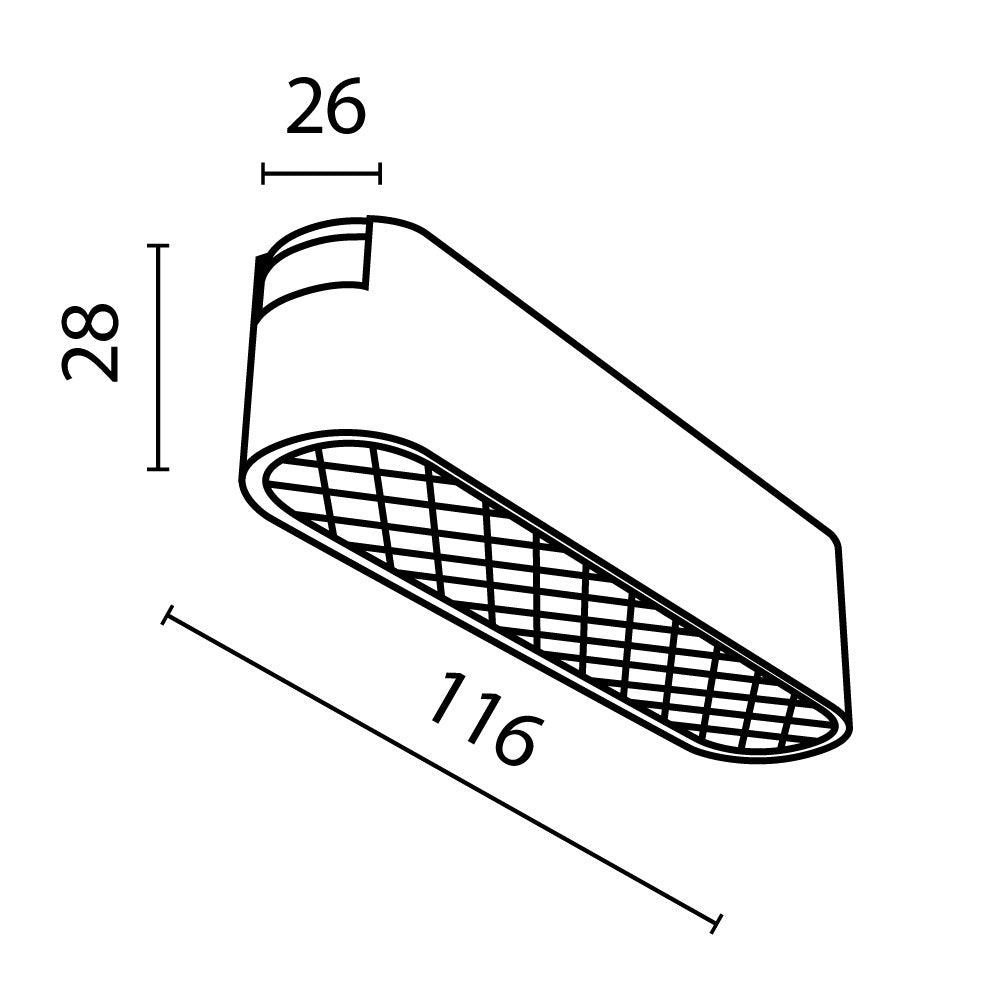 Downlight/ Spot sina Basis Grid Maytoni Technical TR084-1-6W3K-B - PARIS14A.RO