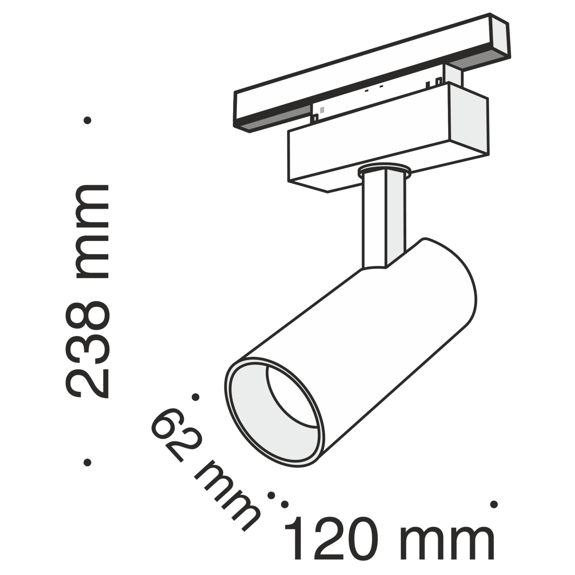 Downlight/ Spot sina FOCUS LED Maytoni Technical TR019-2-15W3K-B - PARIS14A.RO