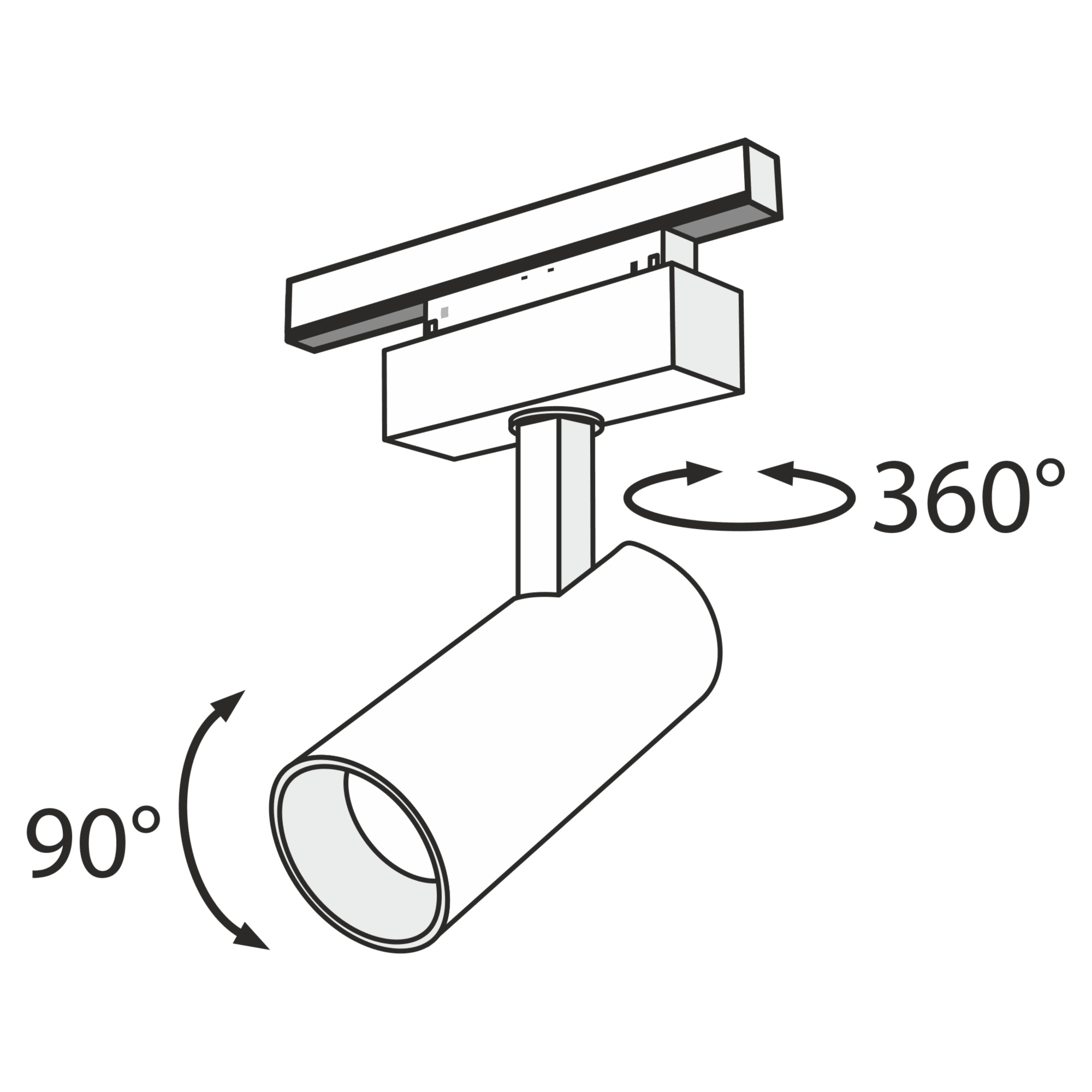 Downlight/ Spot sina FOCUS LED Maytoni Technical TR019-2-15W3K-B - PARIS14A.RO