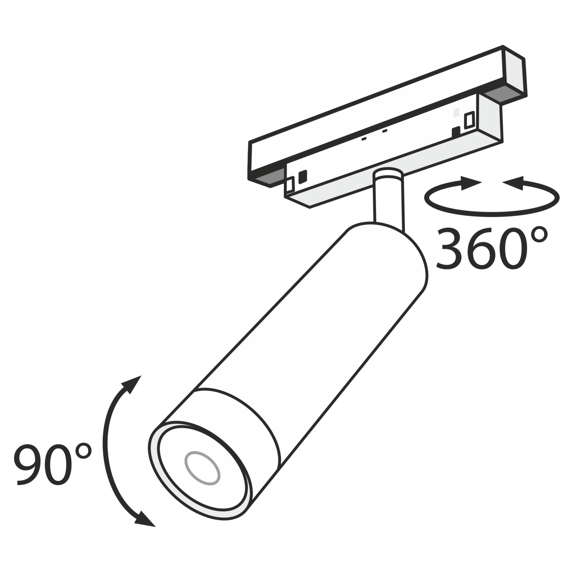 Downlight/ Spot sina FOCUS LED Maytoni Technical TR019-2-7W3K-B - PARIS14A.RO