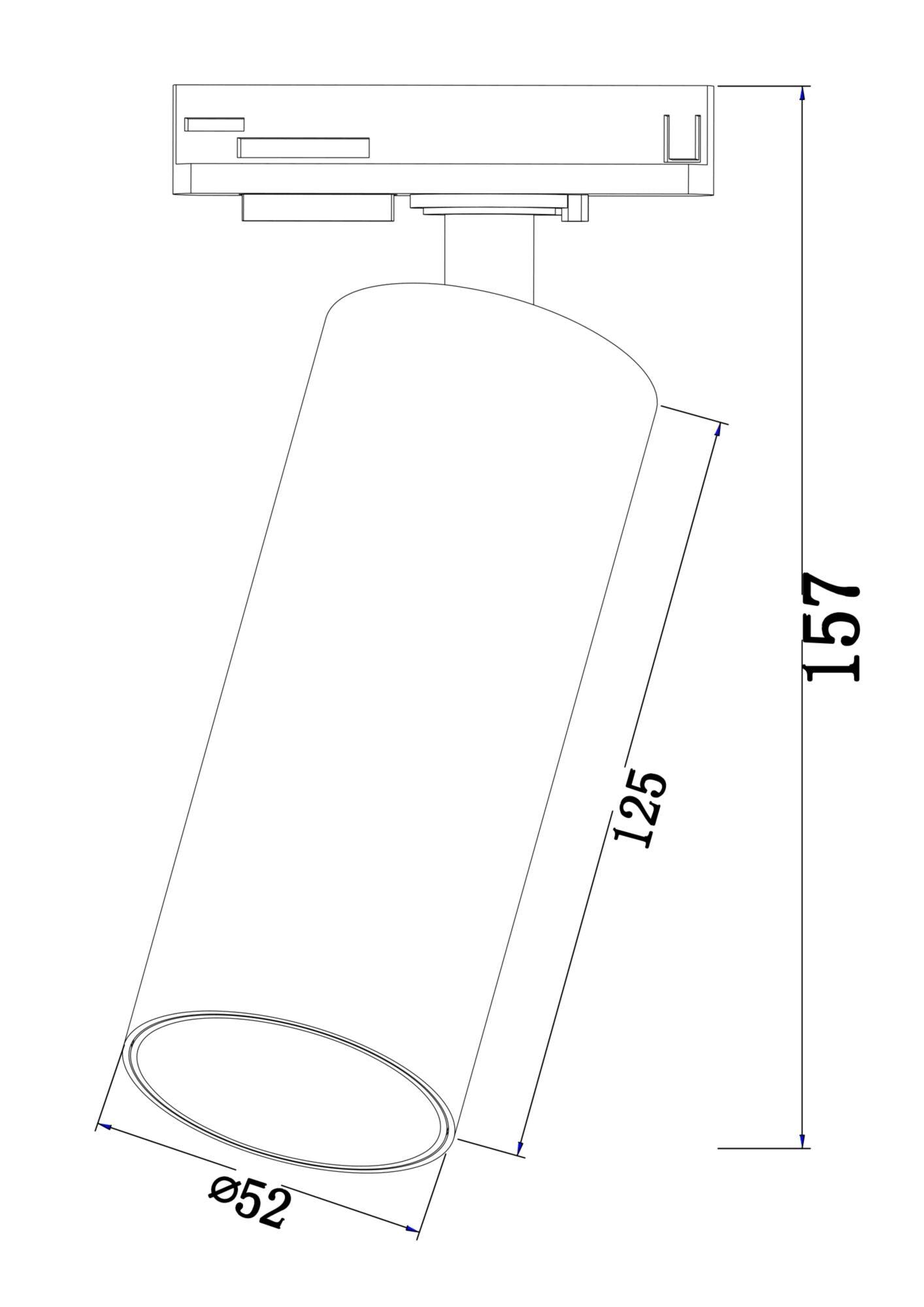 Downlight/ Spot sina FOCUS LED Maytoni Technical TR021-1-12B3K - PARIS14A.RO