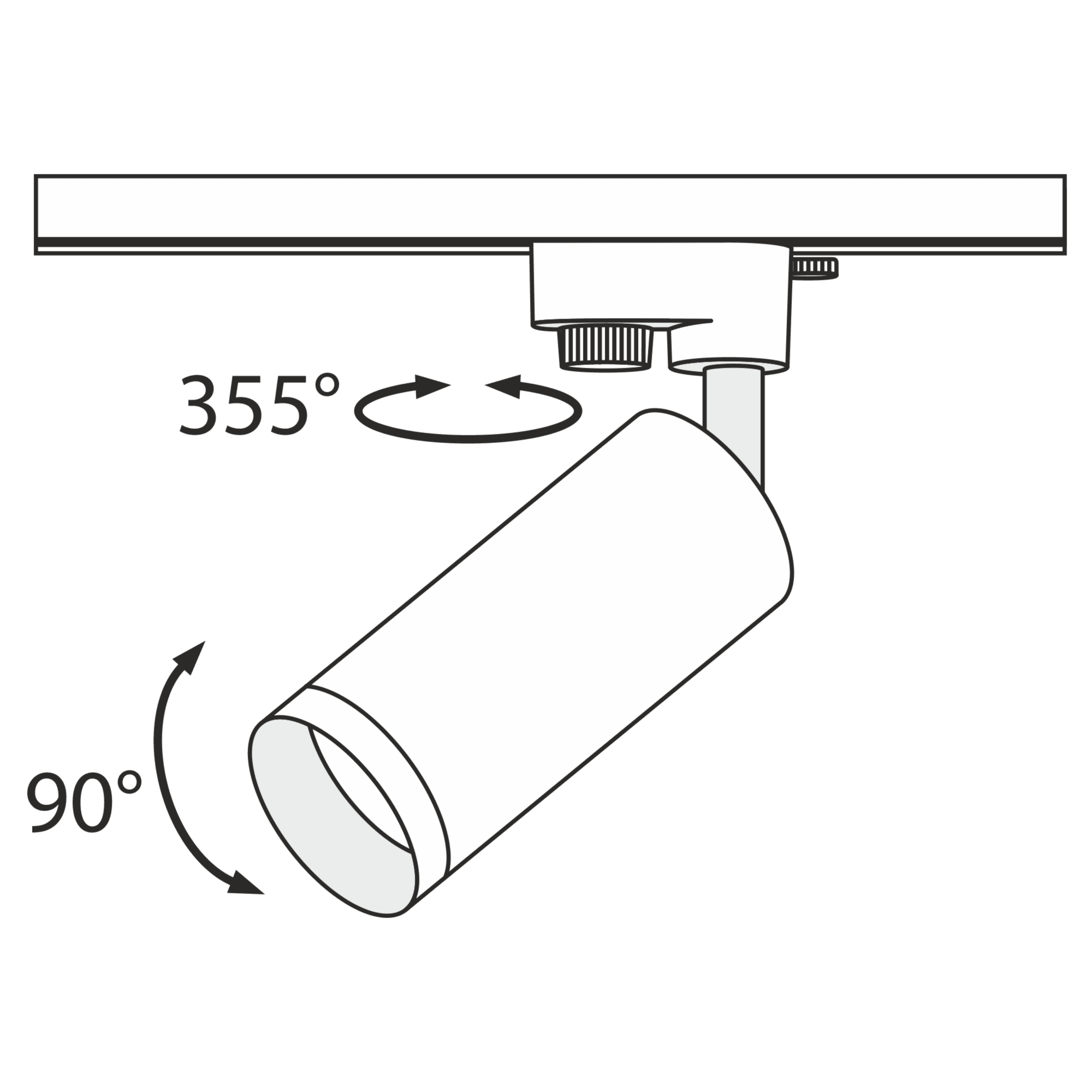 Downlight/ Spot sina Focus Maytoni Technical TR004-1-GU10-B - PARIS14A.RO