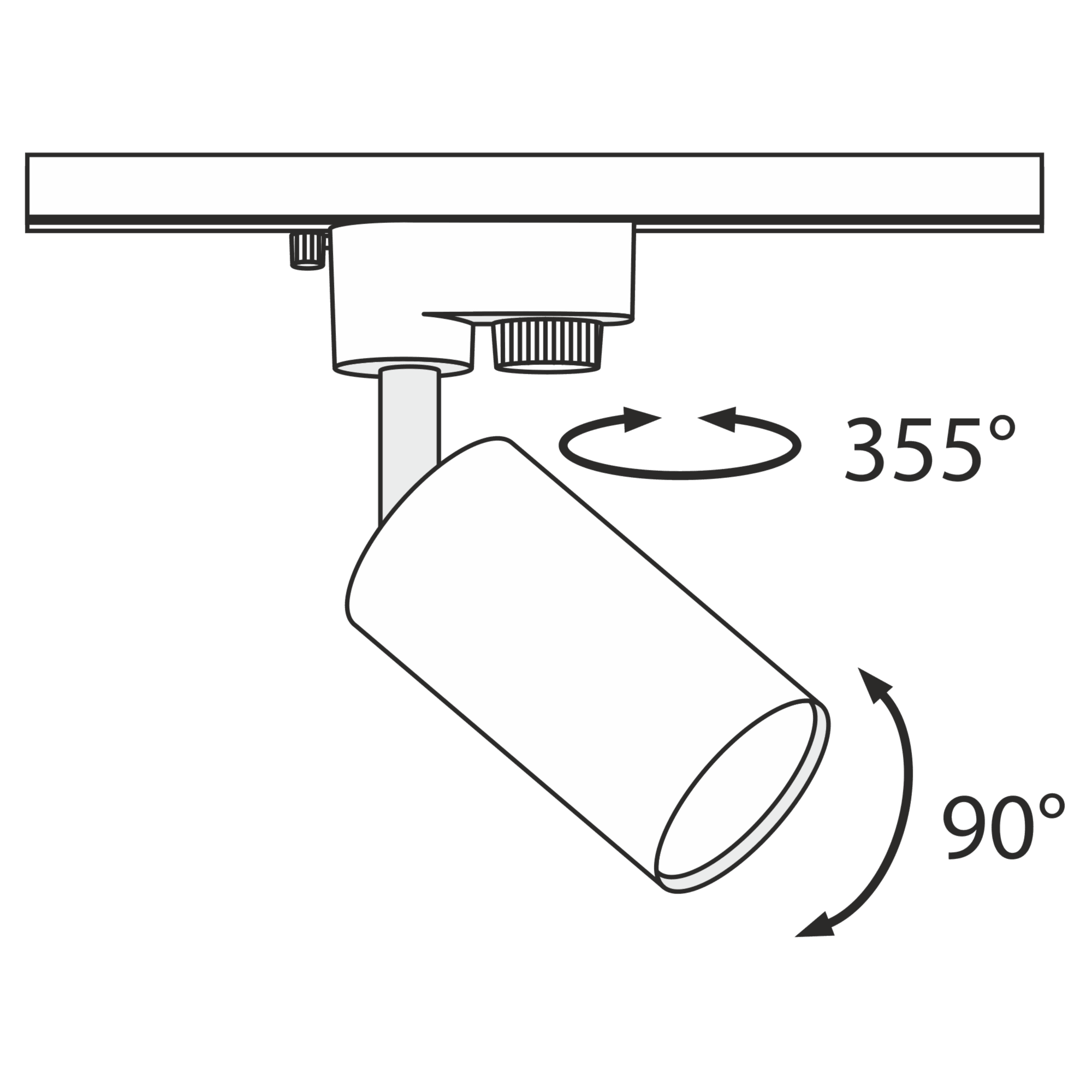 Downlight/ Spot sina Focus MINI Maytoni Technical TR002-1-GU10-W - PARIS14A.RO