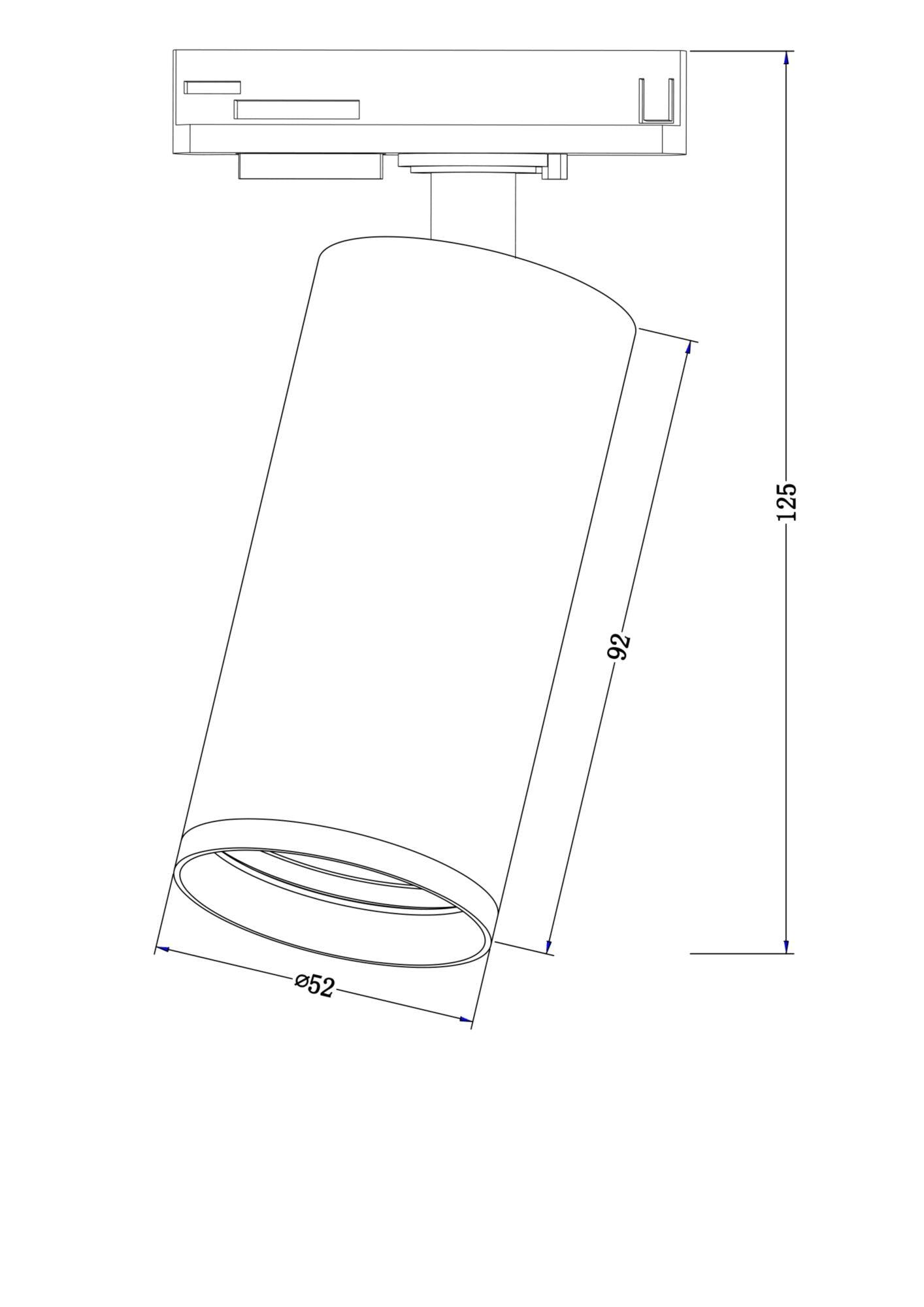 Downlight/ Spot sina FOCUS S Maytoni Technical TR020-1-GU10-B - PARIS14A.RO