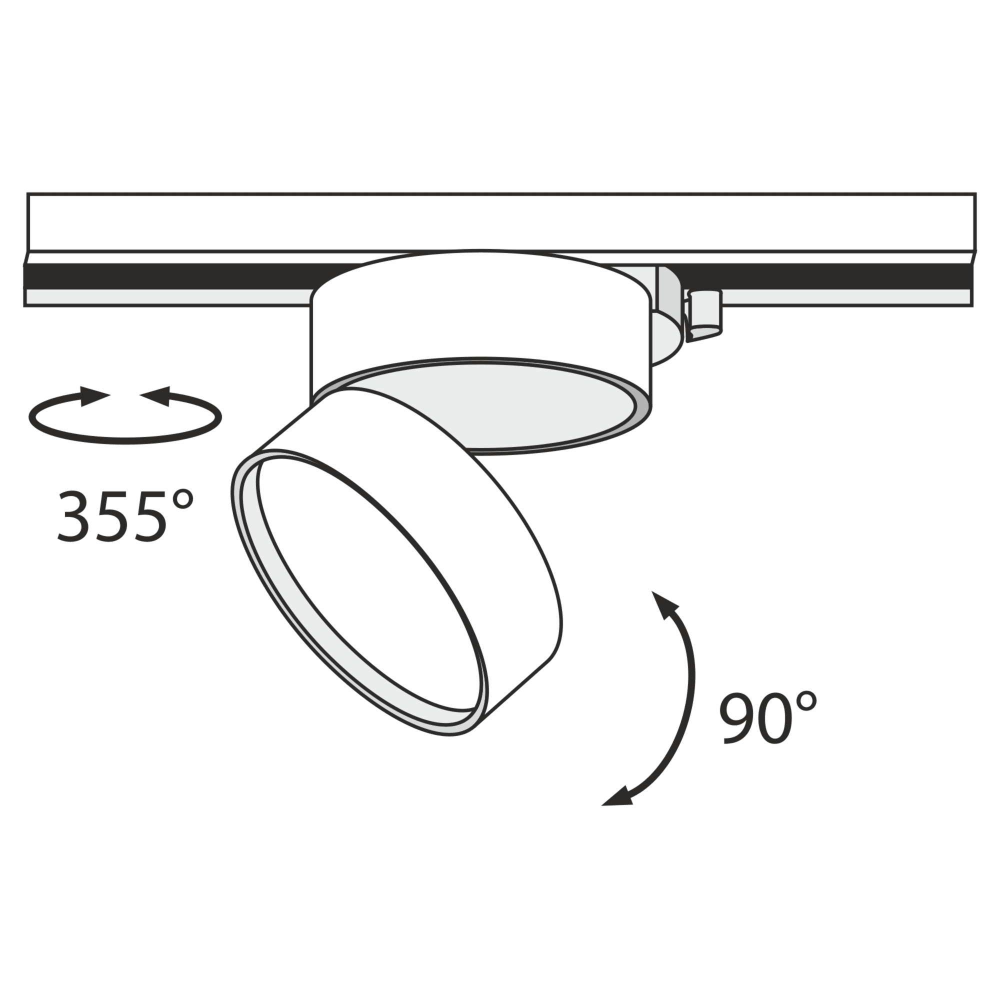 Downlight/ Spot sina Onda Maytoni Technical TR007-1-18W3K-B - PARIS14A.RO