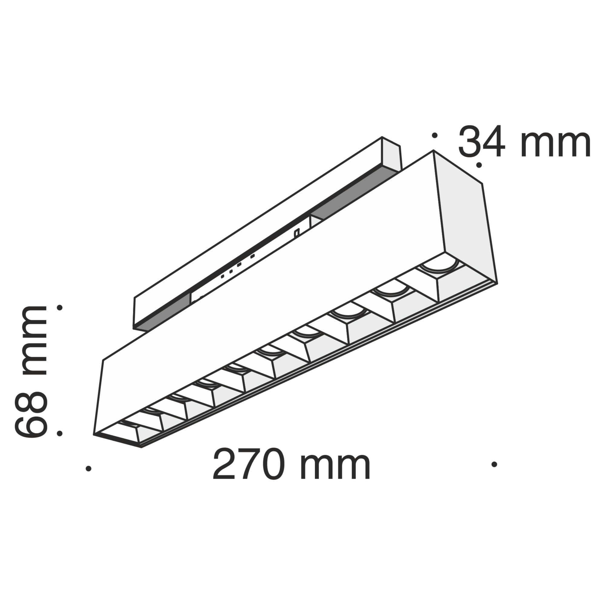 Downlight/ Spot sina Points Maytoni Technical TR014-2-20W3K-B - PARIS14A.RO