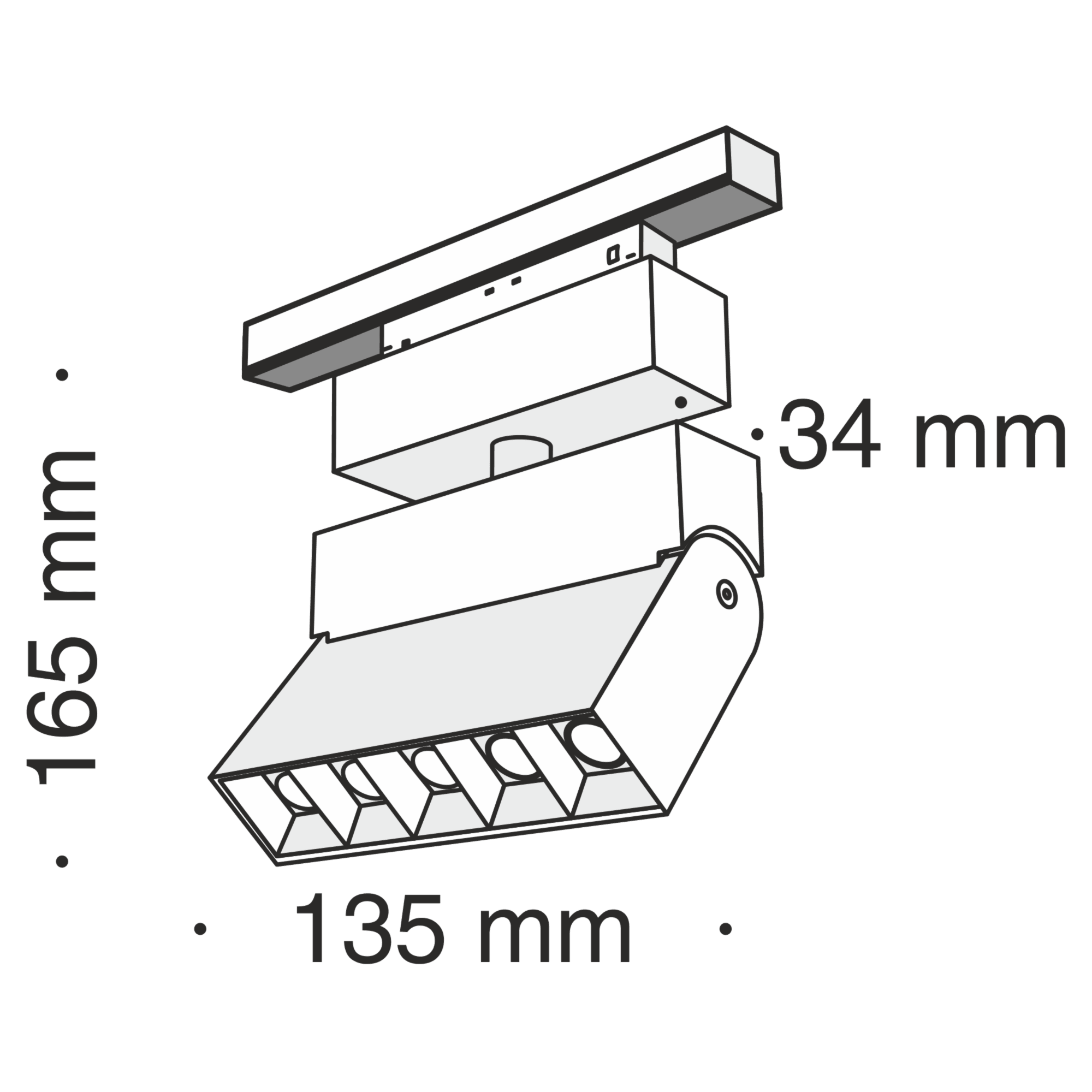 Downlight/ Spot sina Points Rot Maytoni Technical TR015-2-10W3K-B - PARIS14A.RO