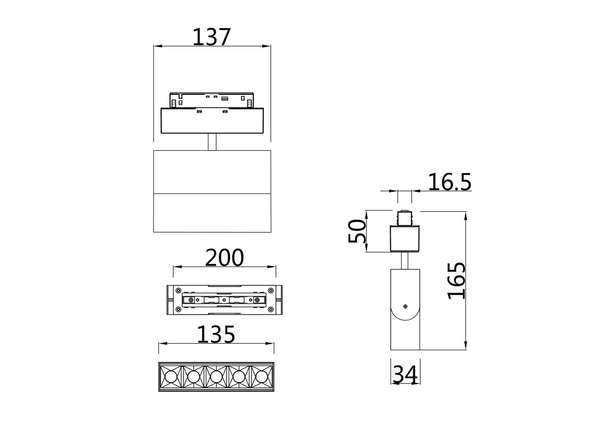 Downlight/ Spot sina Points Rot Maytoni Technical TR015-2-10W4K-B - PARIS14A.RO