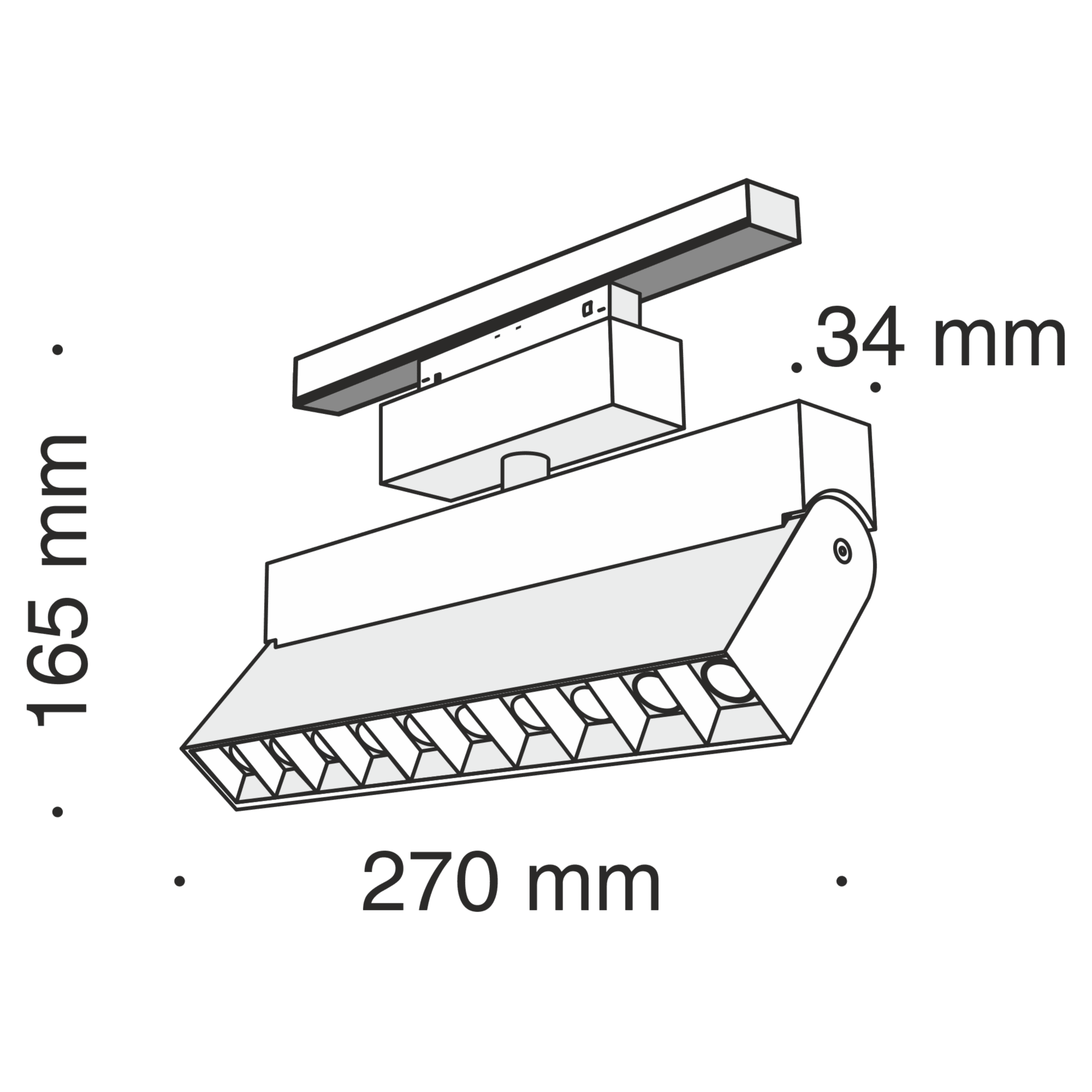 Downlight/ Spot sina Points Rot Maytoni Technical TR015-2-20W3K-B - PARIS14A.RO