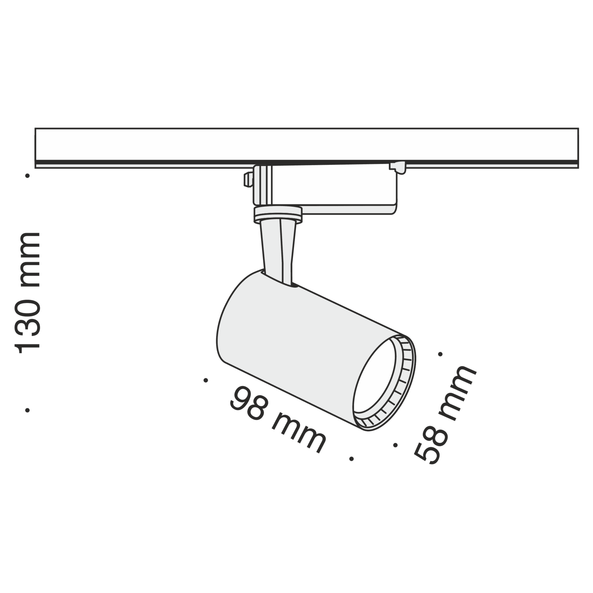 Downlight/ Spot sina Vuoro Maytoni Technical TR003-1-6W3K-B - PARIS14A.RO