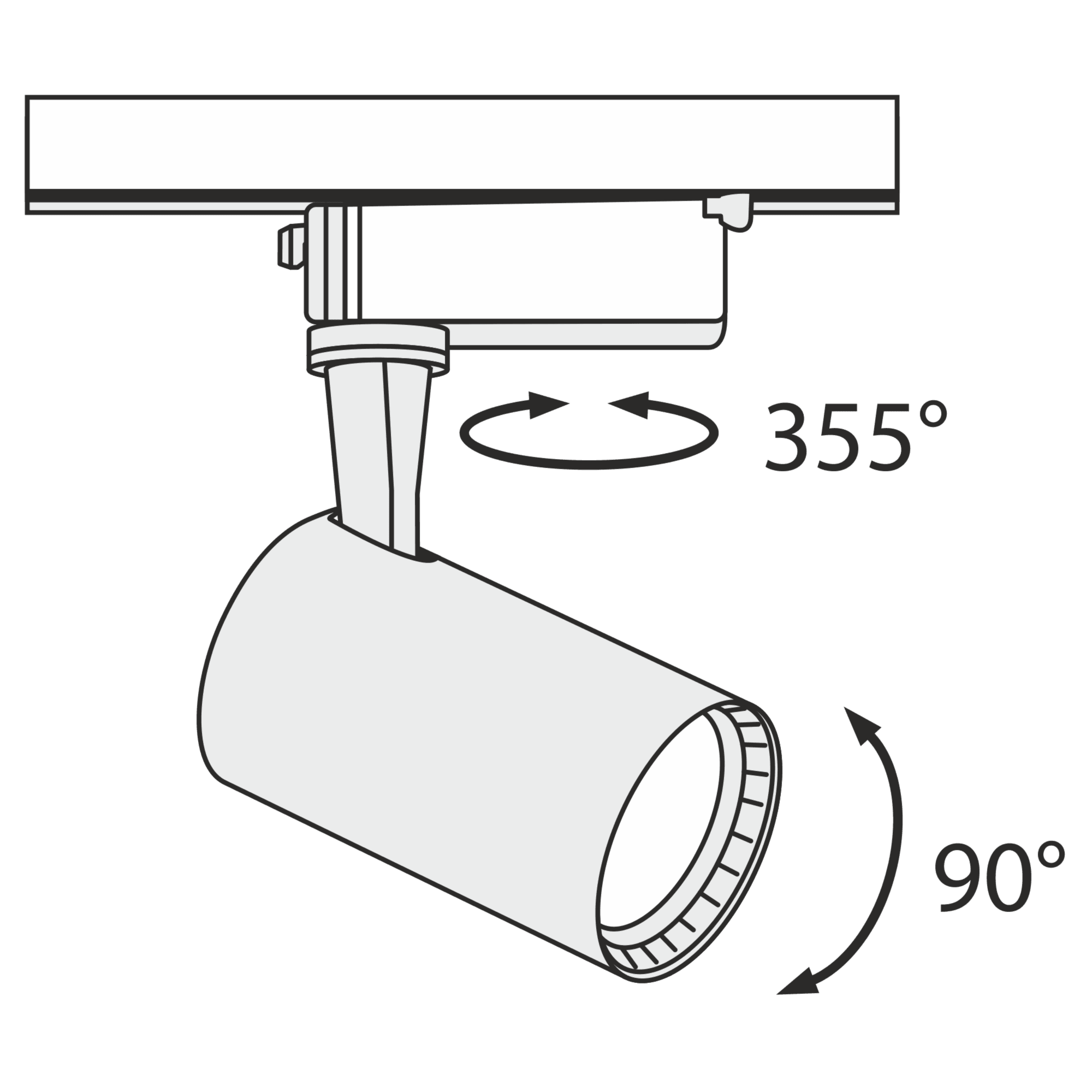 Downlight/ Spot sina Vuoro Maytoni Technical TR003-1-6W3K-B - PARIS14A.RO