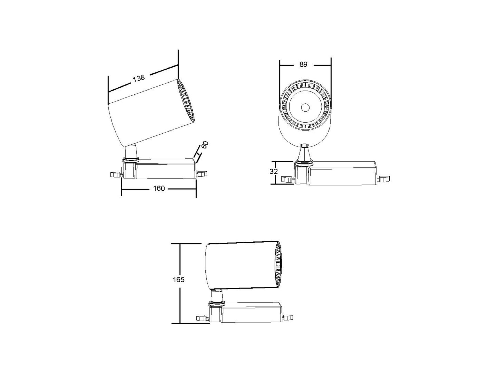 Downlight/ Spot sina Vuoro Maytoni Technical TR029-3-30W4K-W - PARIS14A.RO