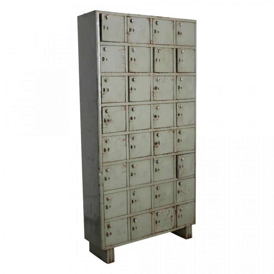 Dulap gri/verde din fier 198 cm Jeron Raw Materials - PARIS14A.RO