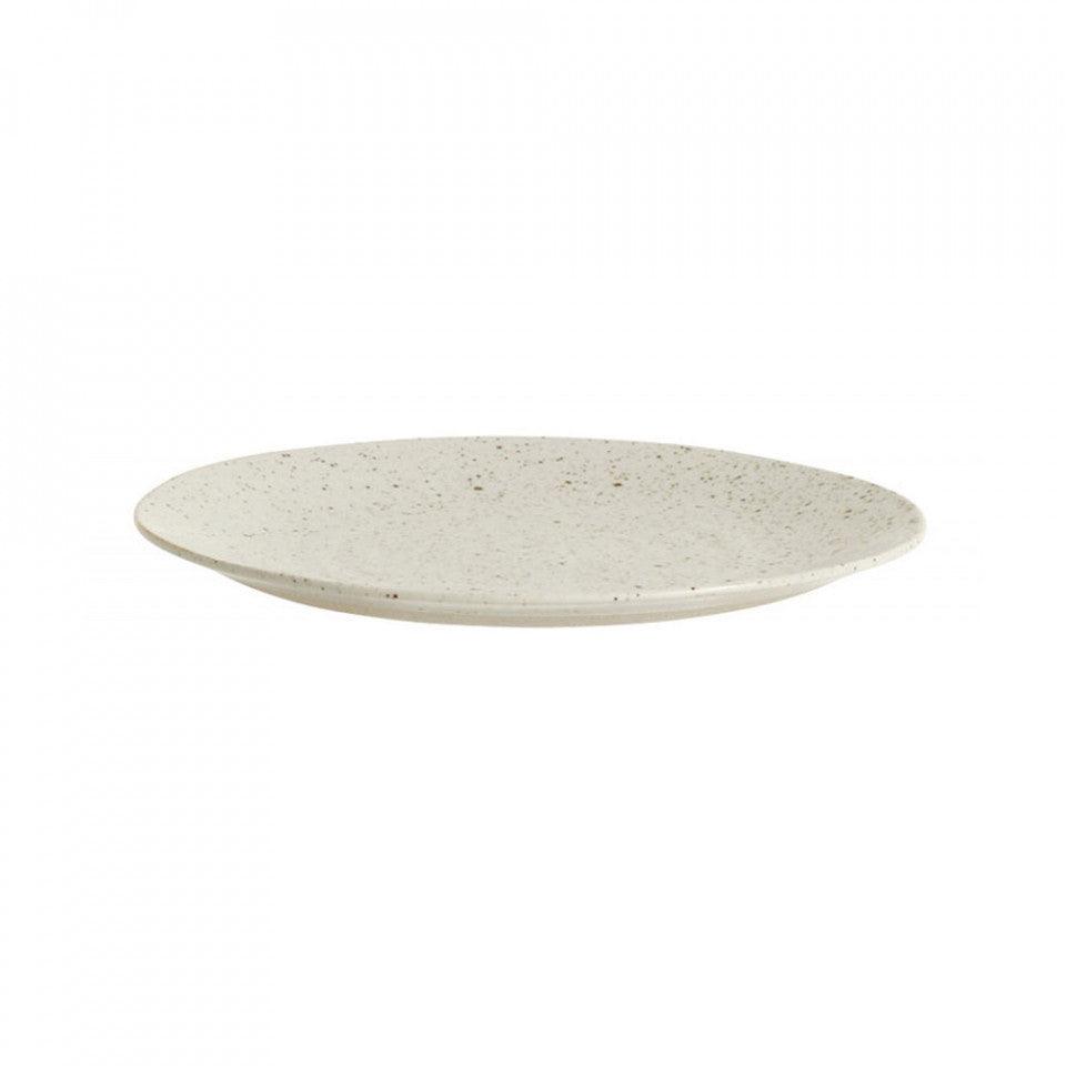 Farfurie bej nisipiu din ceramica 21 cm Grainy Plate Nordal - PARIS14A.RO