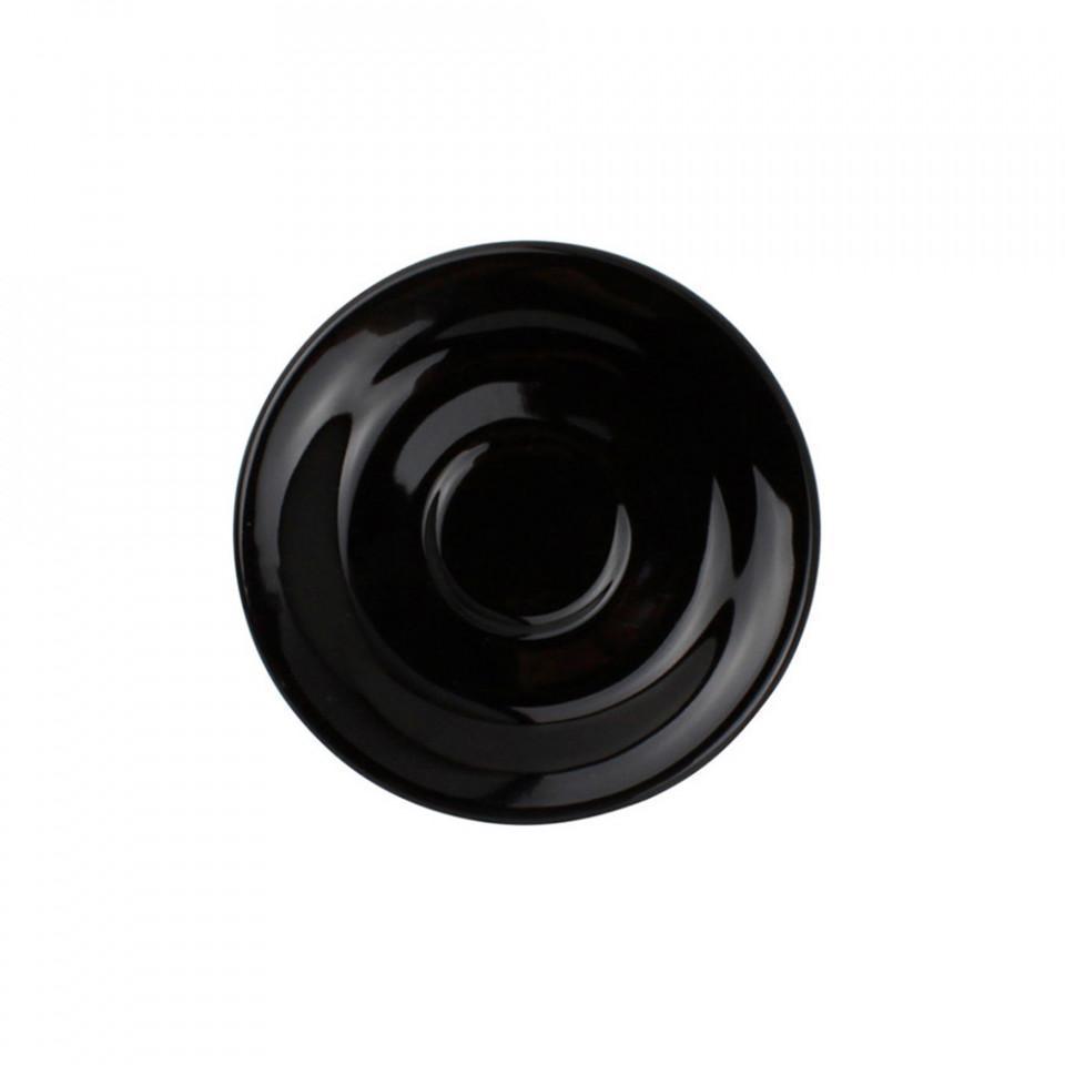 Farfurioara neagra din ceramica 15,5 cm Litho - PARIS14A.RO